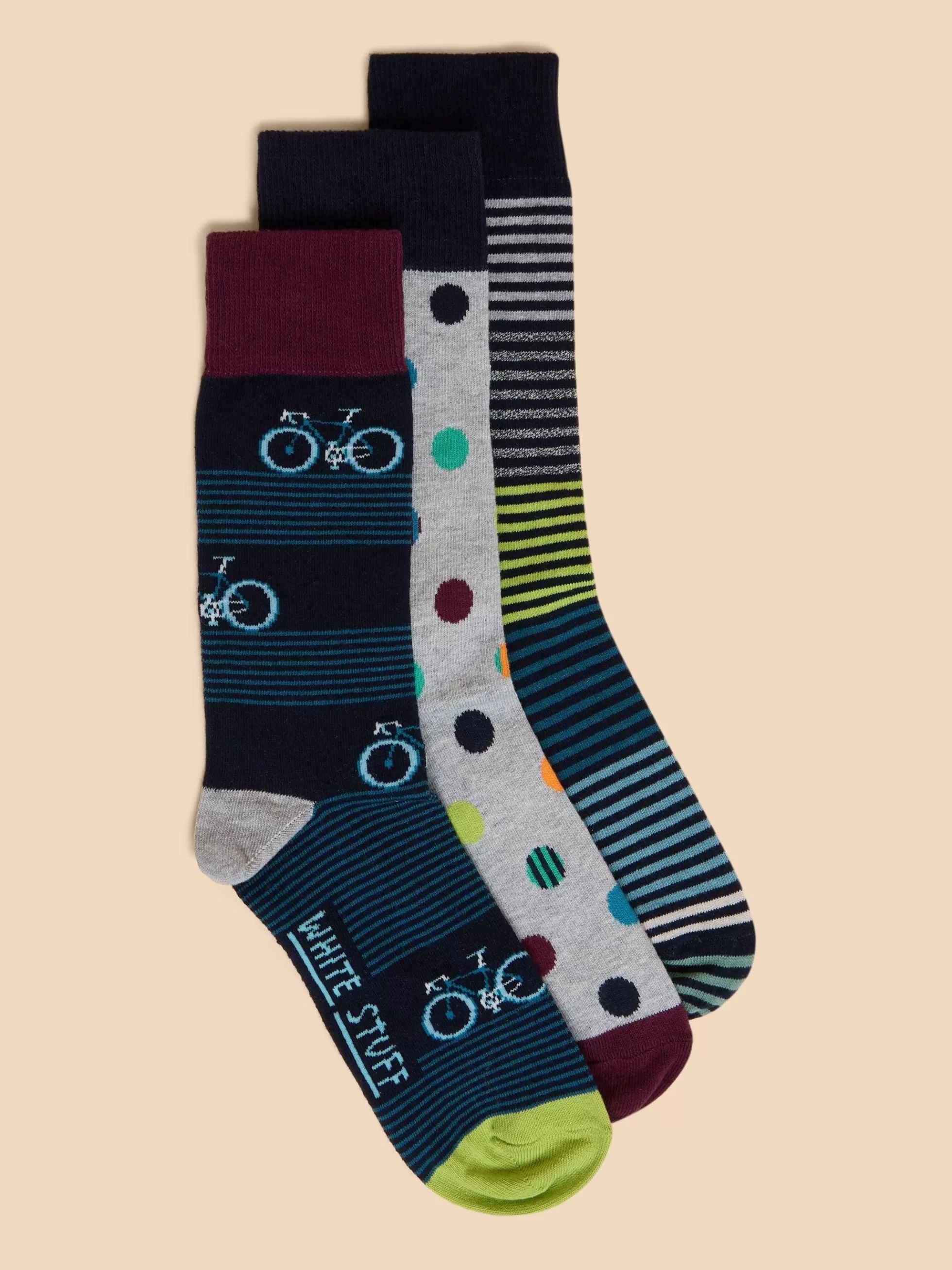 Shop 3 Pack Bicycle Ankle Sock Socks