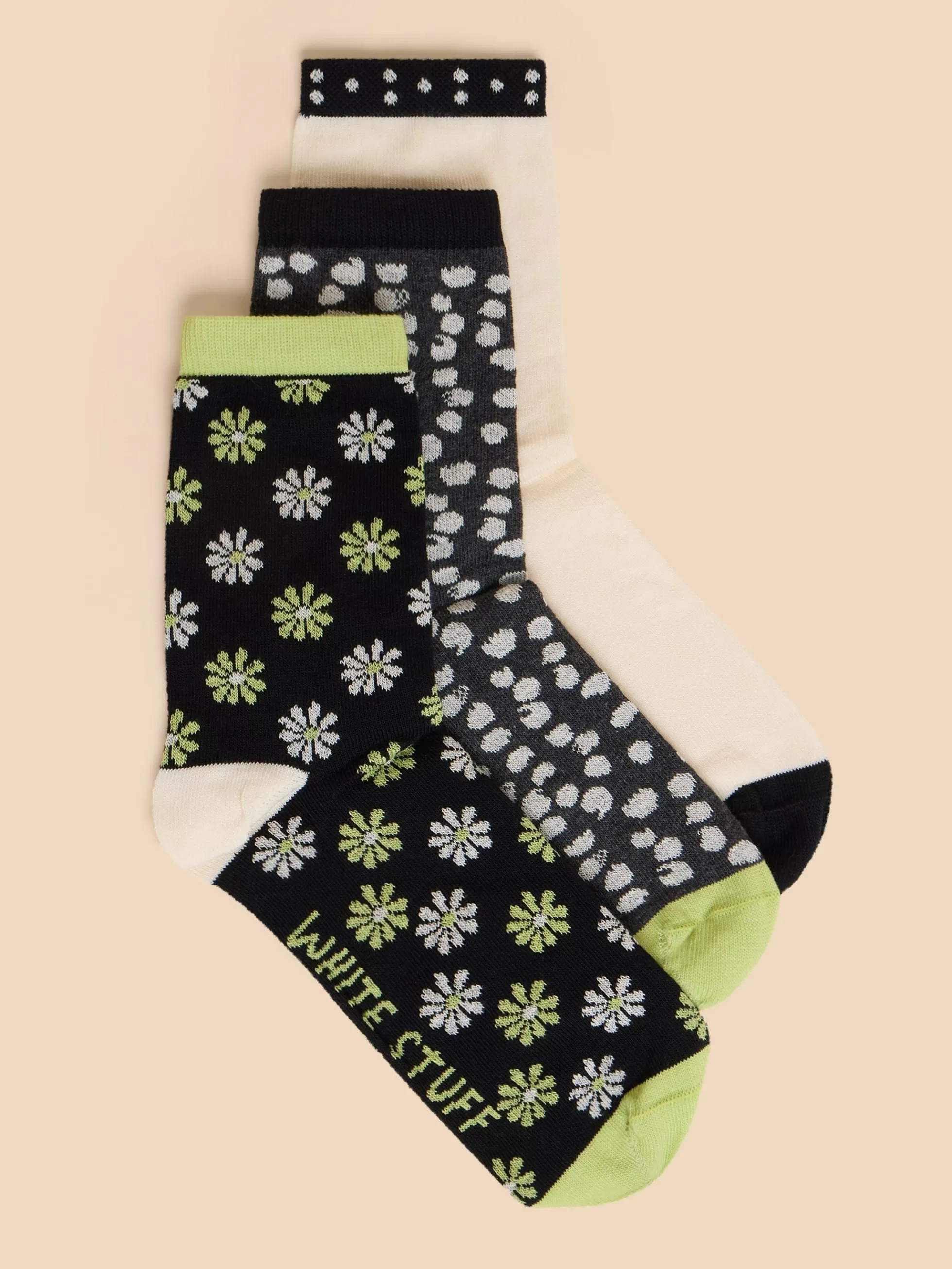 Hot 3 Pack Daisy Ankle Sock Socks