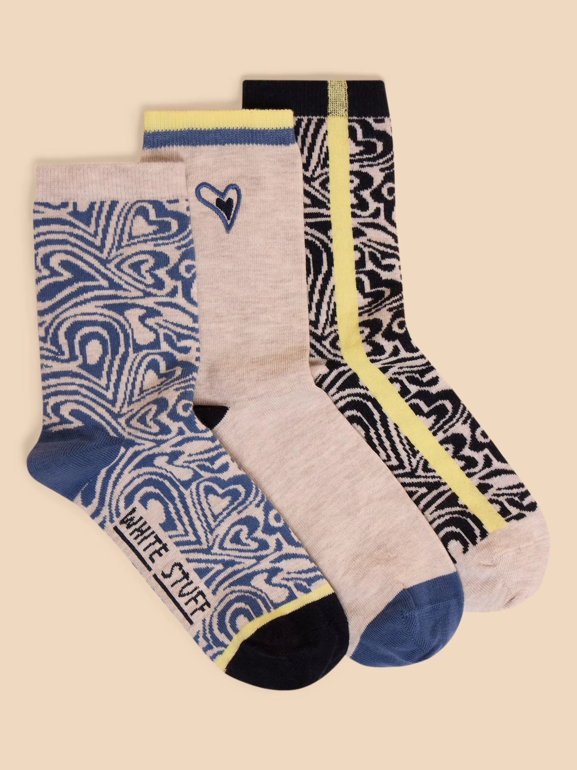 Store 3 Pack Heart Ankle Sock Socks