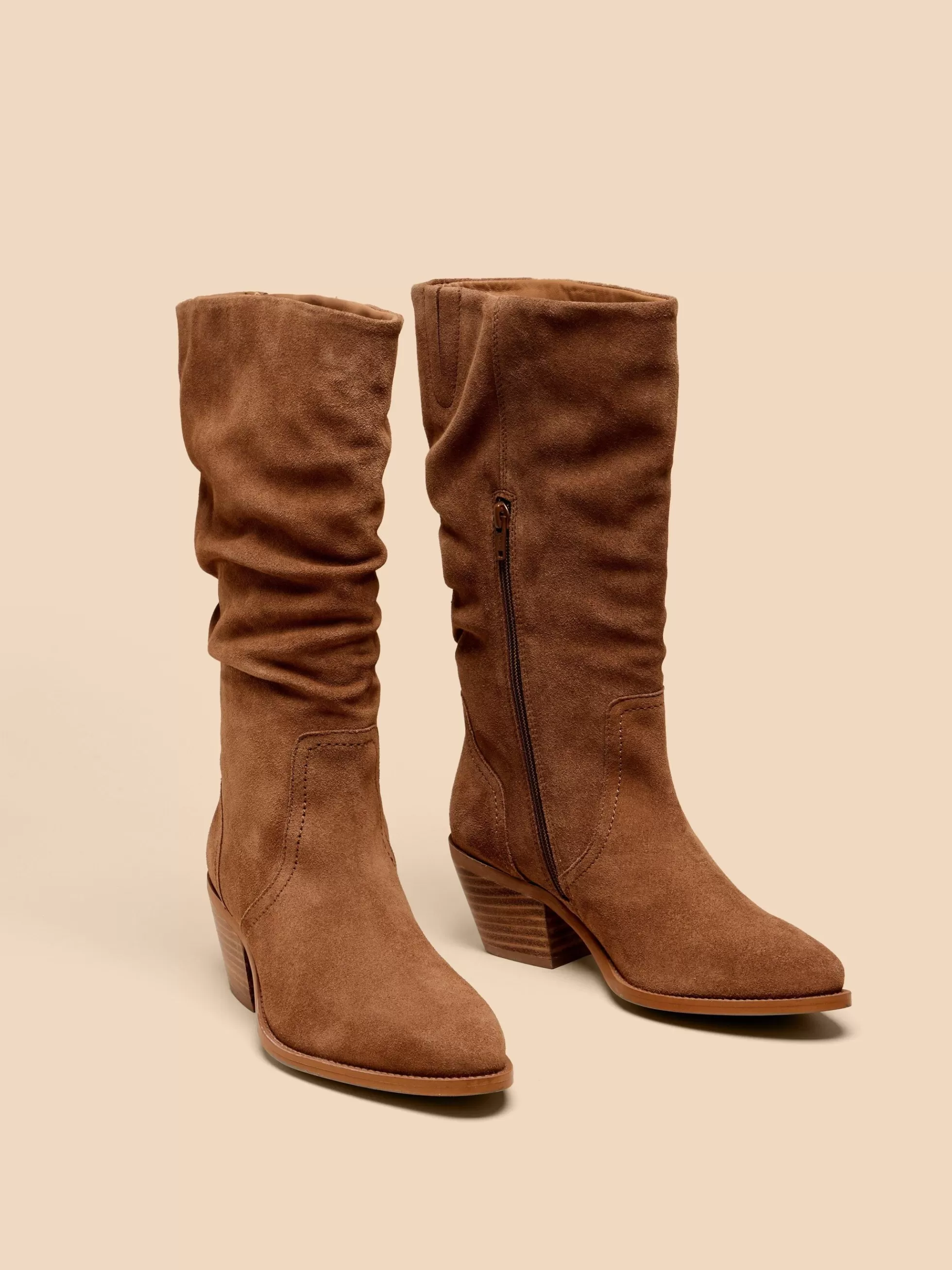 Sale Azalea Suede Mid Slouch Boot Boots