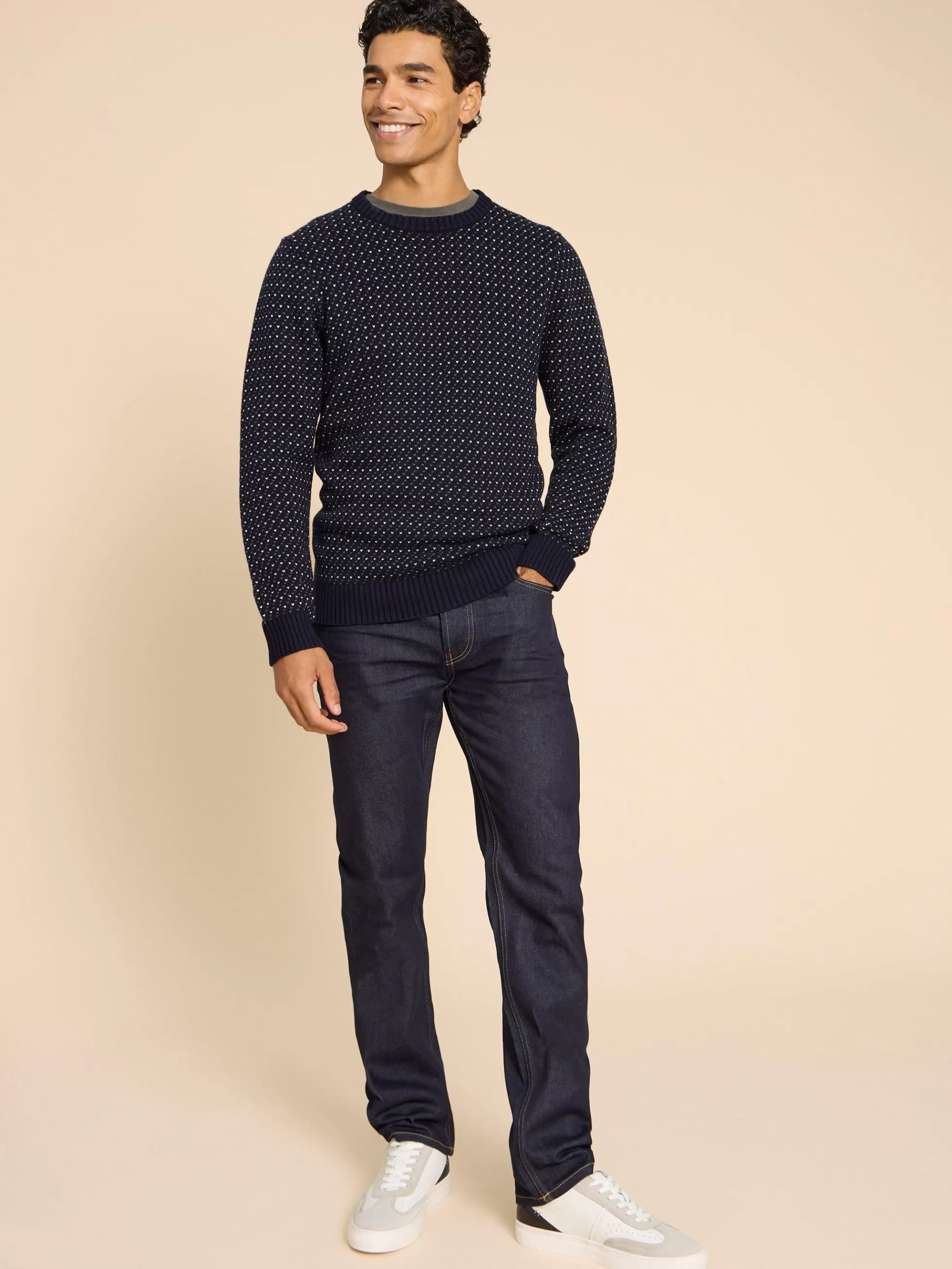 Sale Birdseye Crew Neck Jumper Jumpers And Cardigans