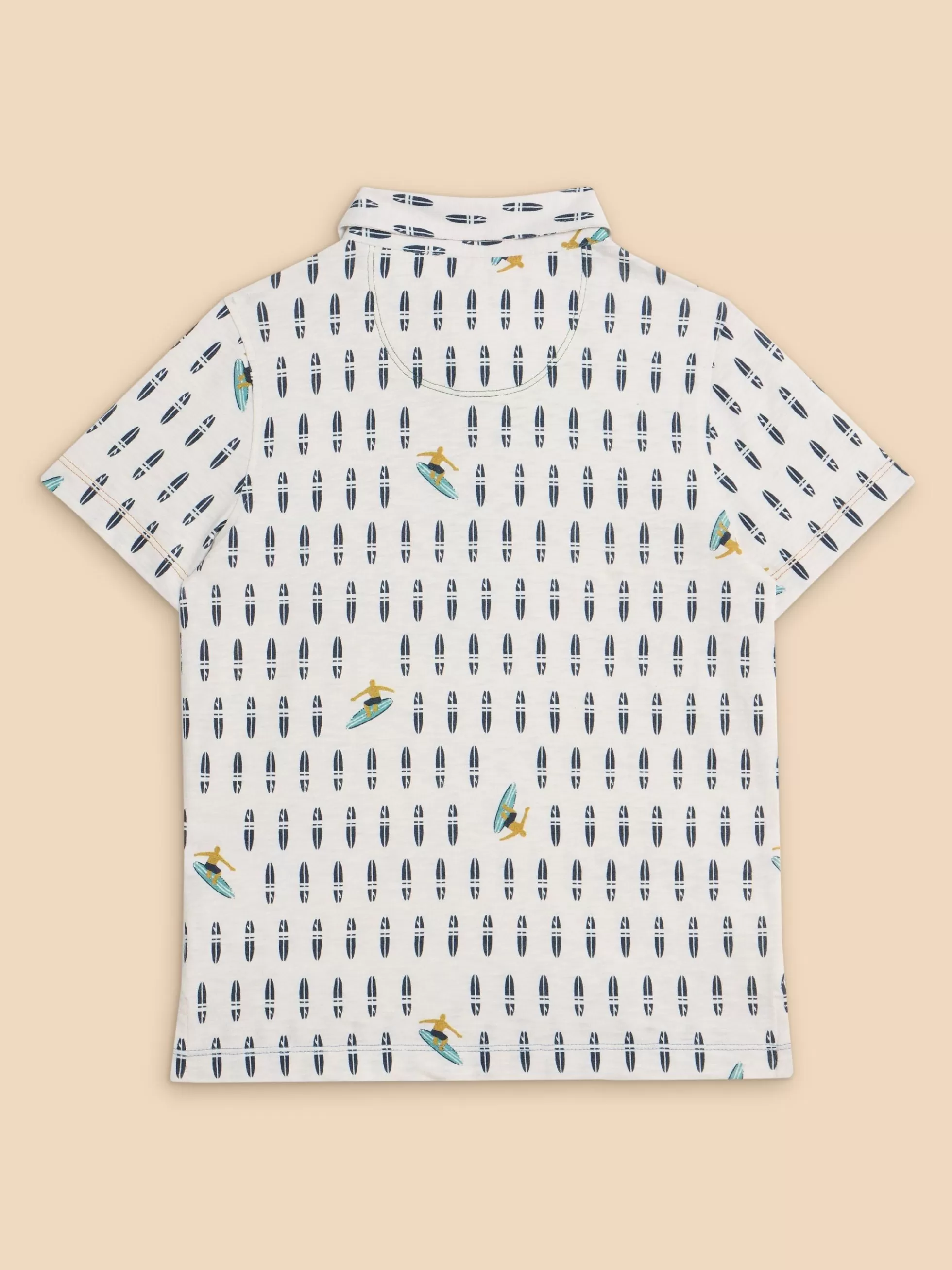 Clearance Boys Surfers Print Polo Tops