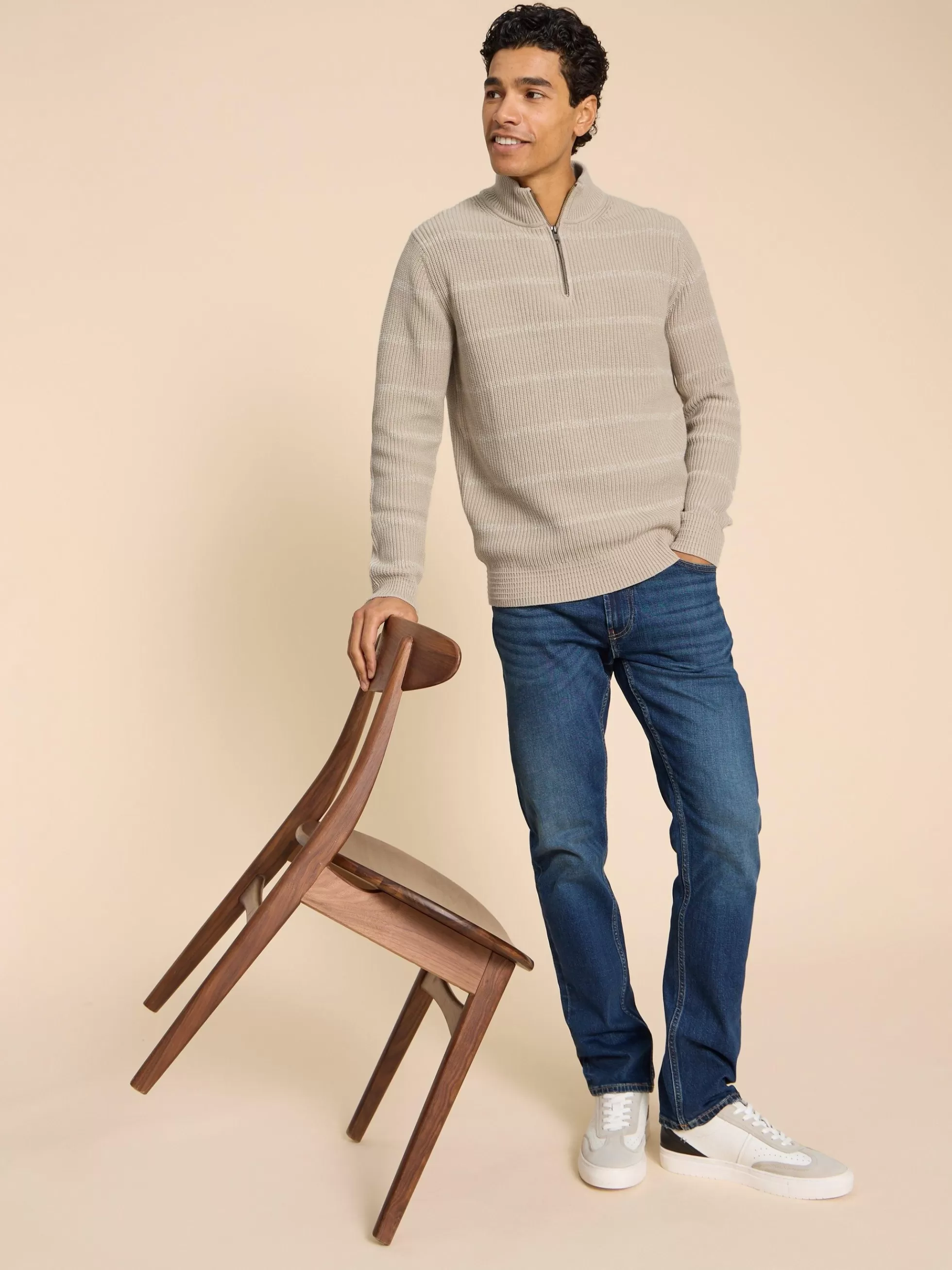 Store Breton Funnel Neck Jumper Jumpers And Cardigans