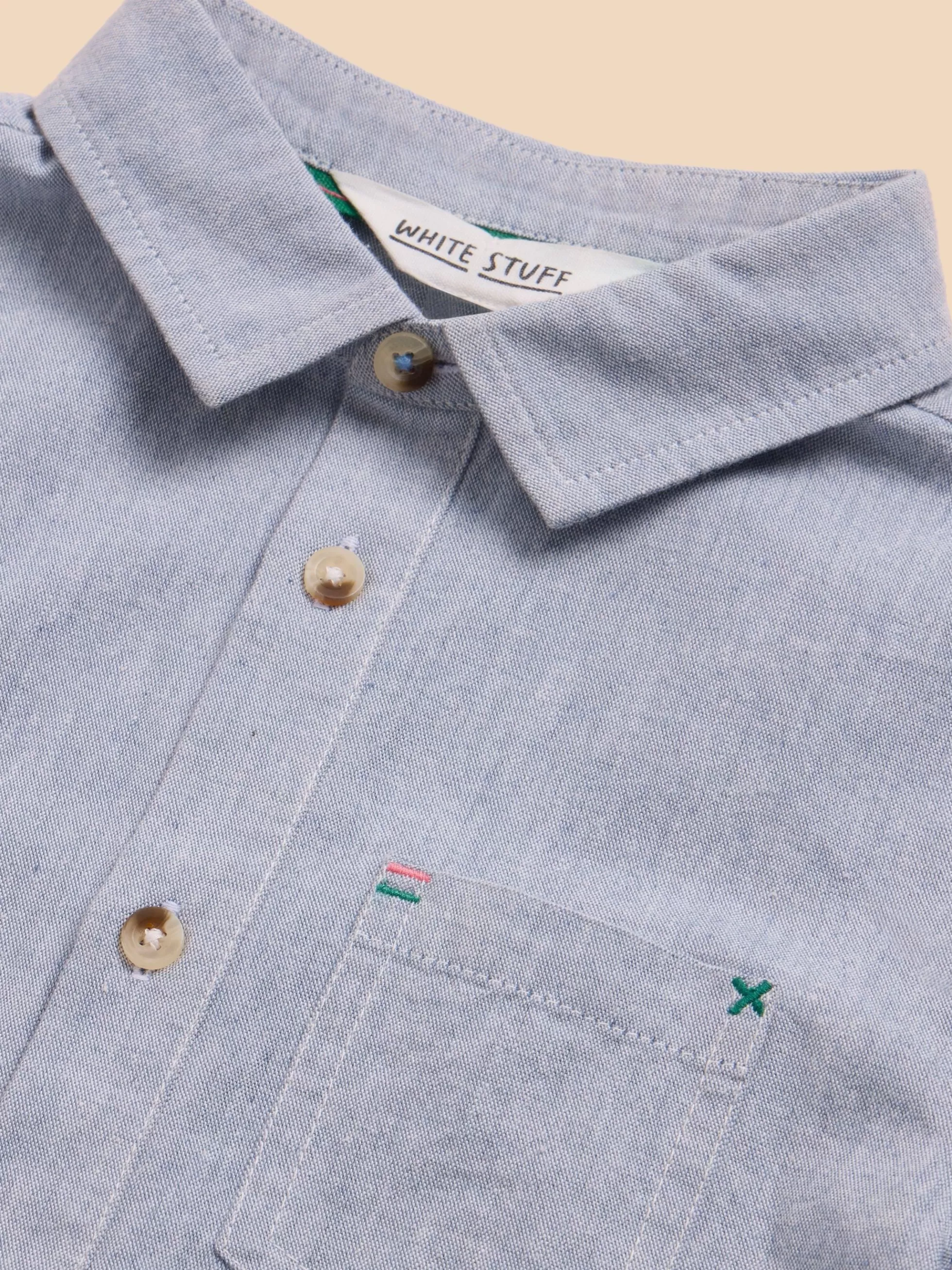 Flash Sale Chambray Ss Shirt Shirts