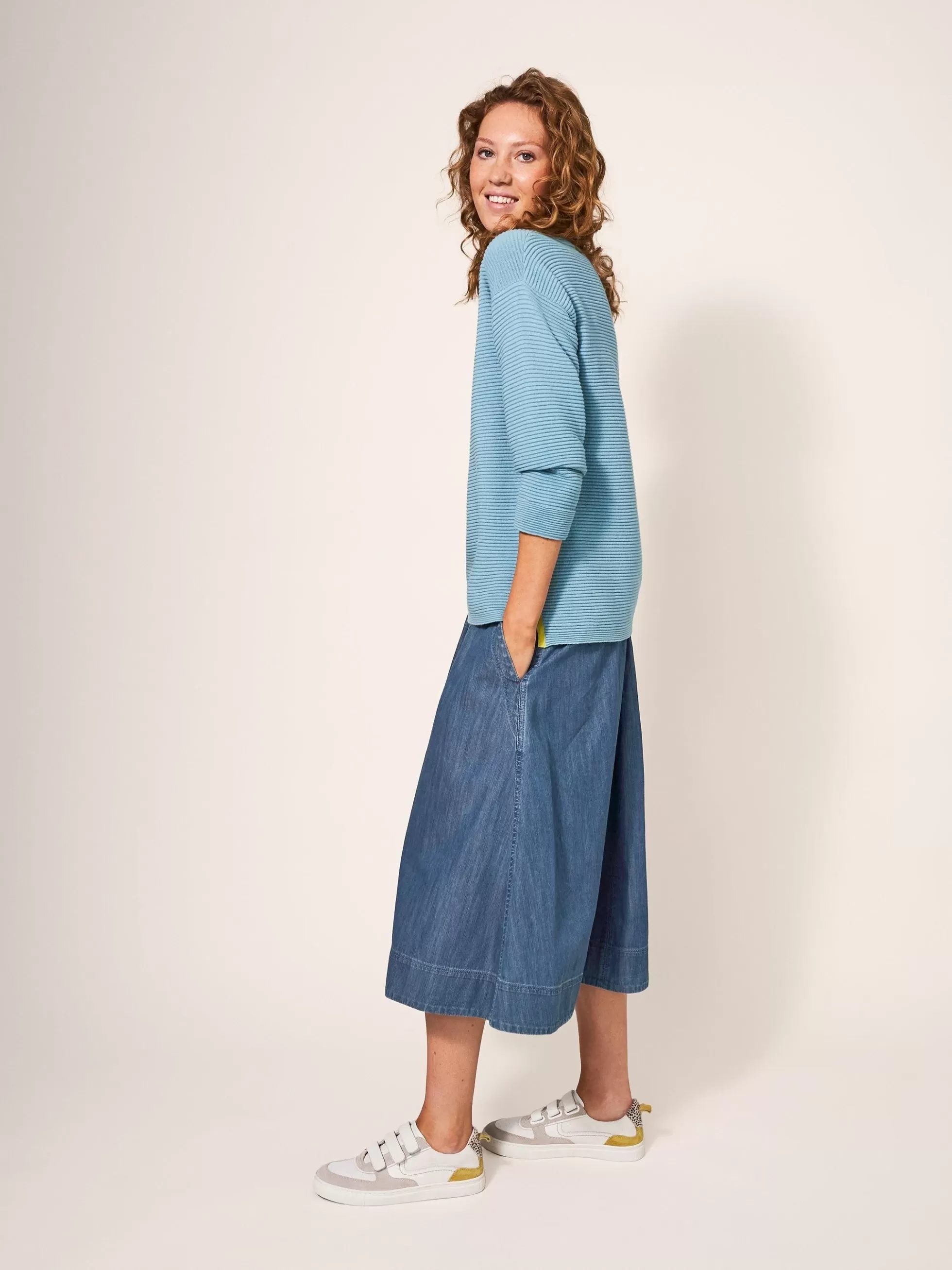 Cheap Charlotte Denim Midi Skirt Skirts