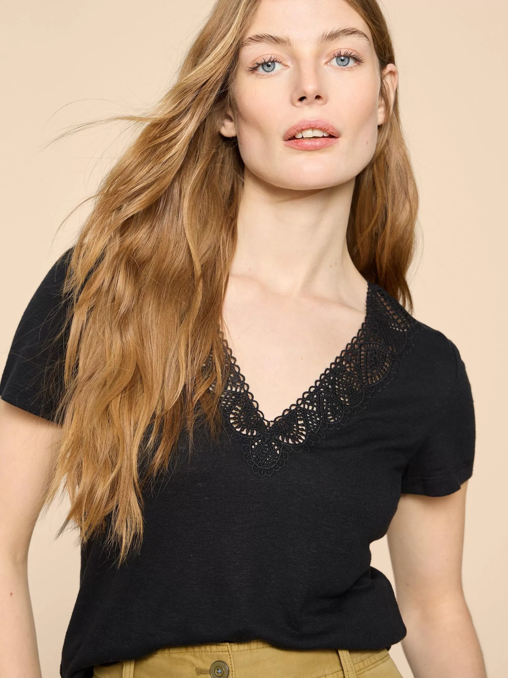 Cheap Ellie Lace Tee Tops And Tees