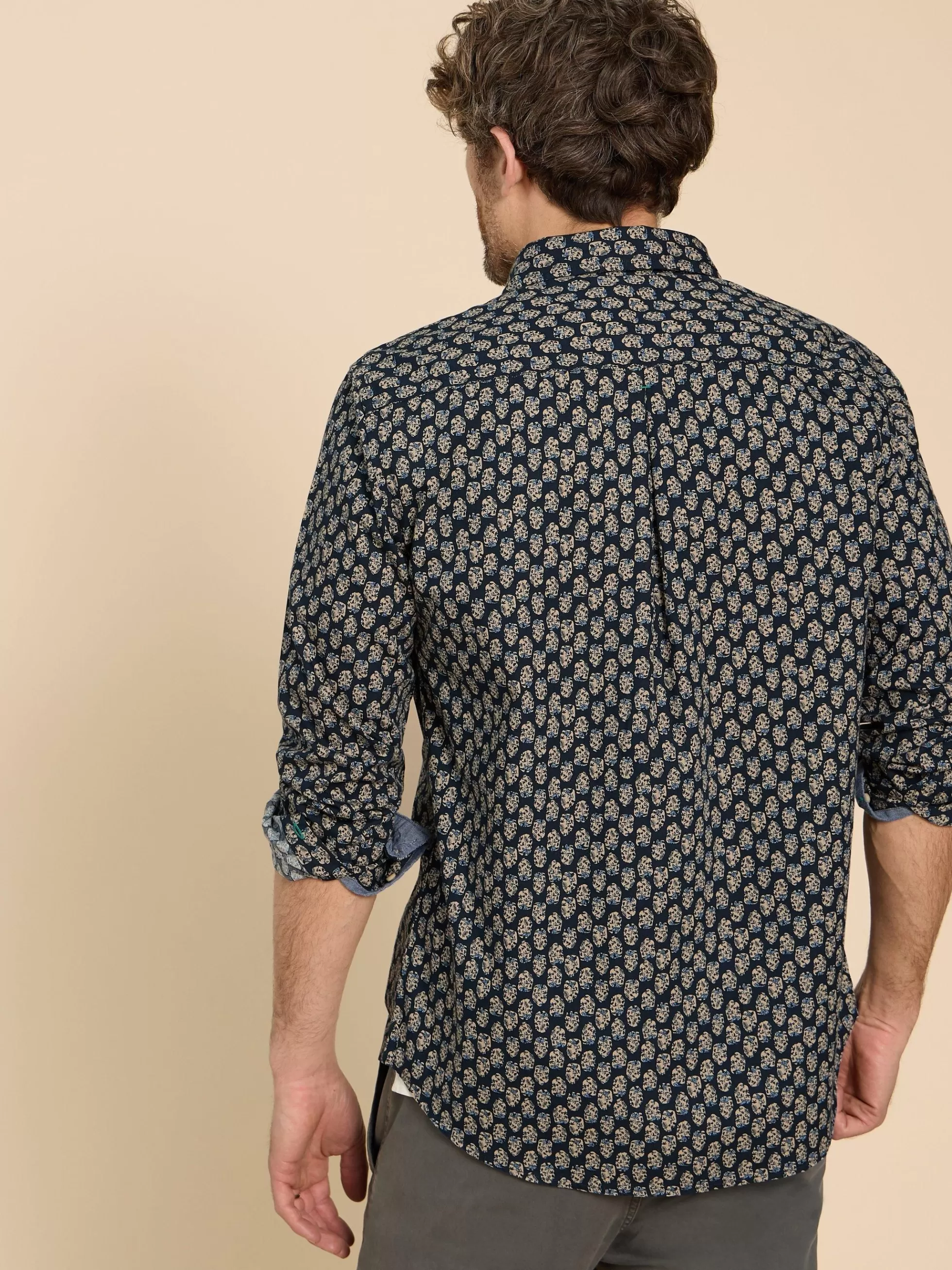 Hot Geo Floral Printed Shirt Shirts