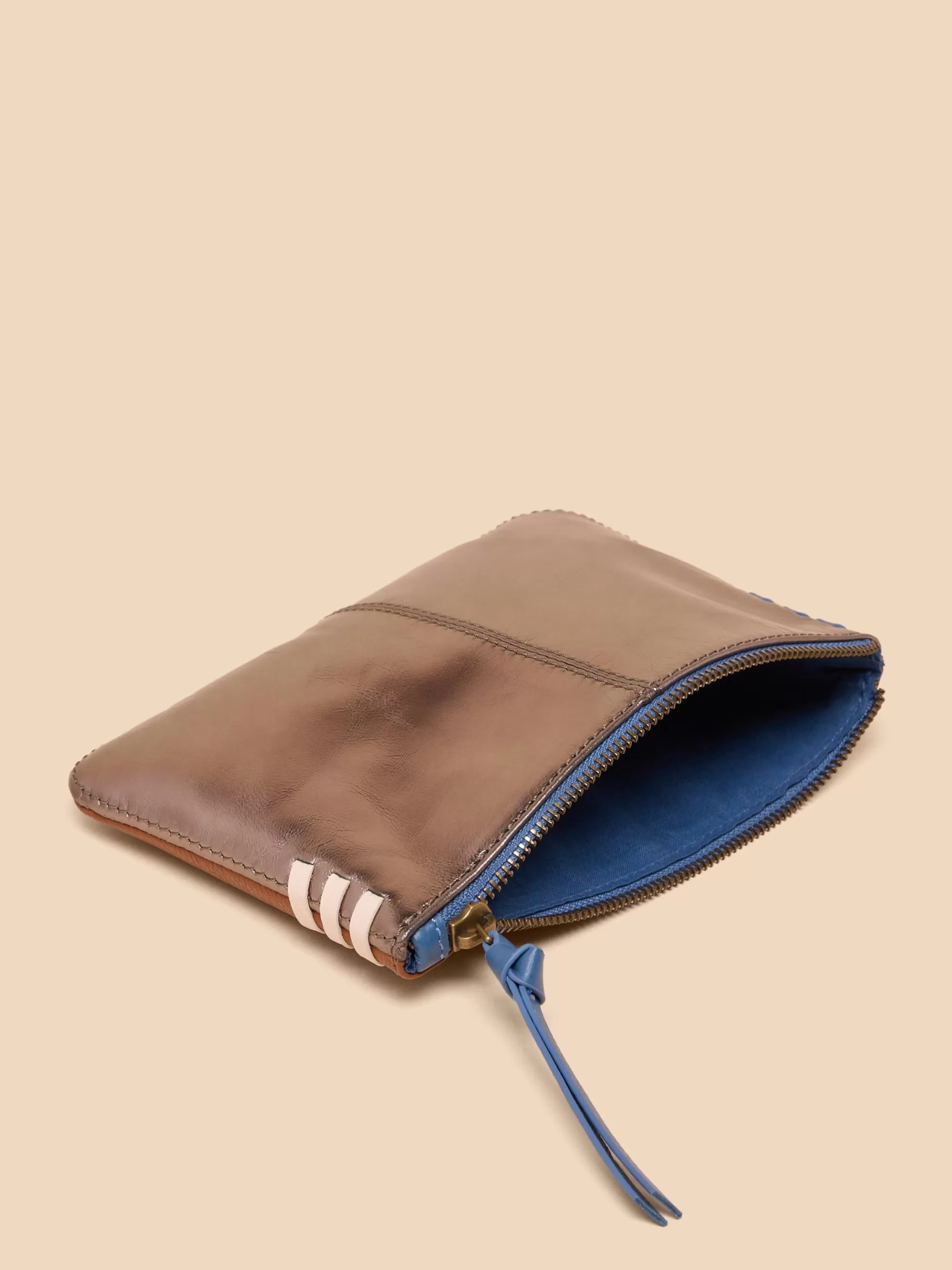 Fashion Leather Zip Top Pouch Bags And Purses