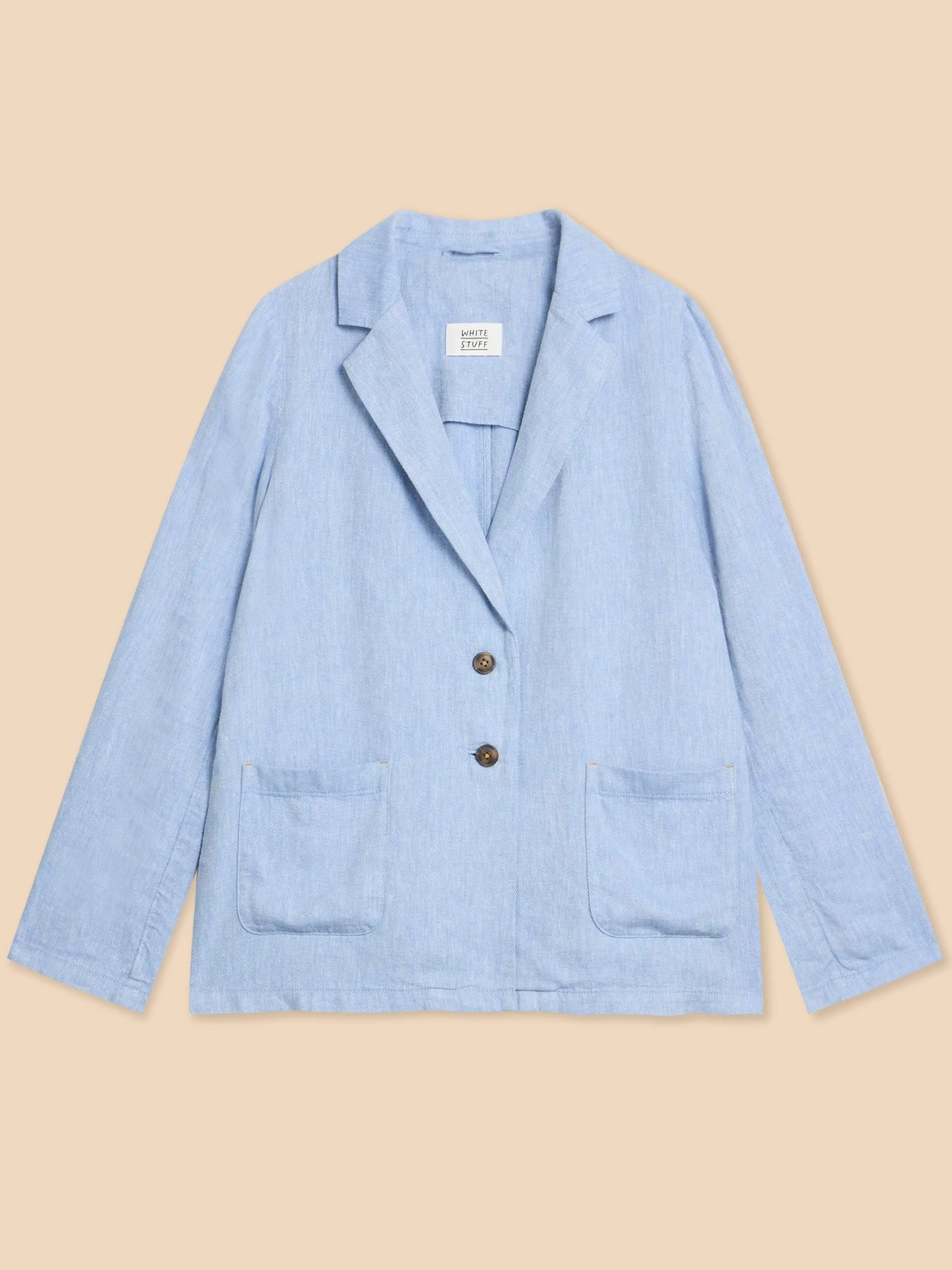 Fashion Loren Linen Blend Blazer Coats And Jackets