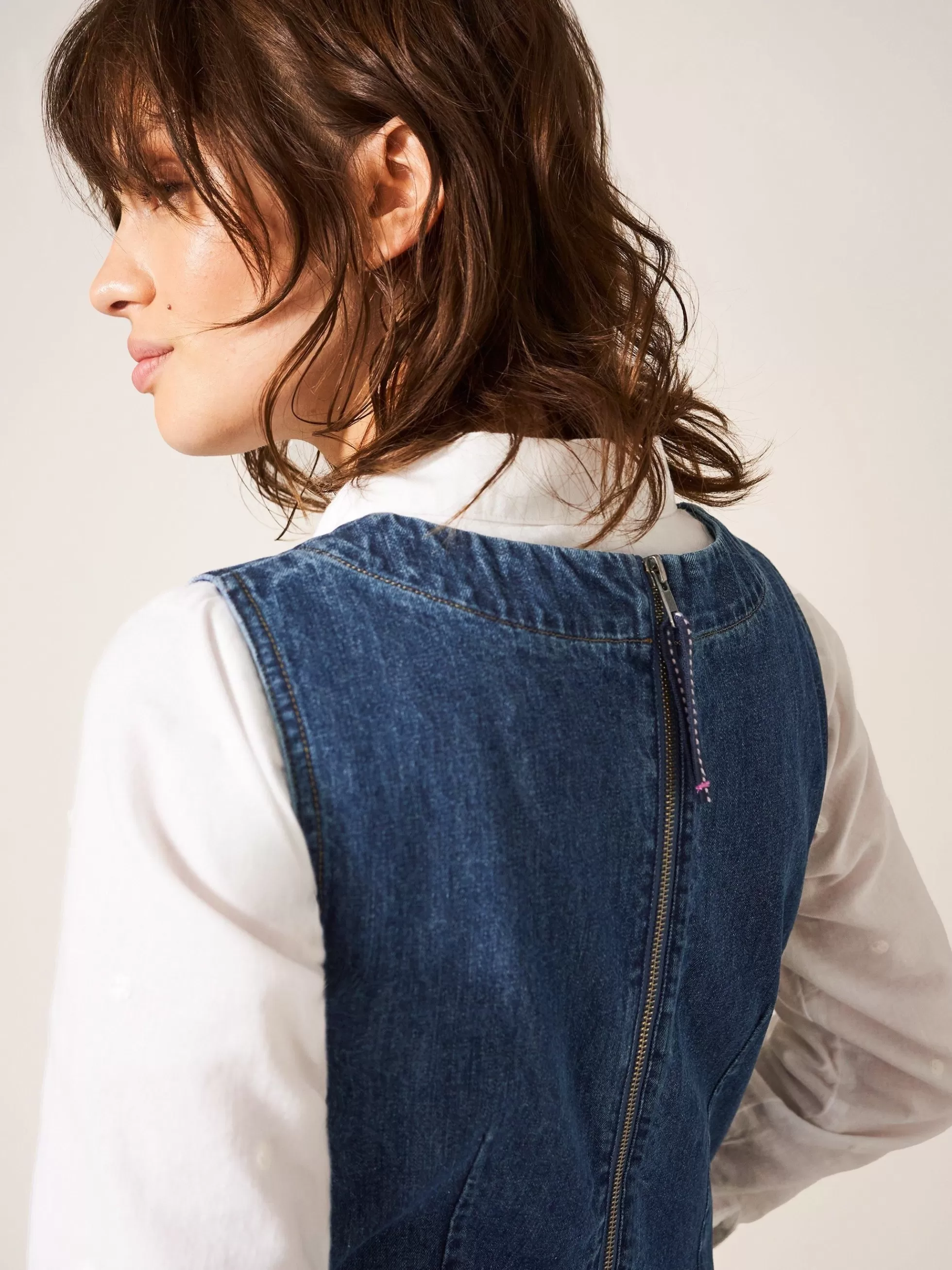 Online Lothbury Organic Denim Pinny Dresses