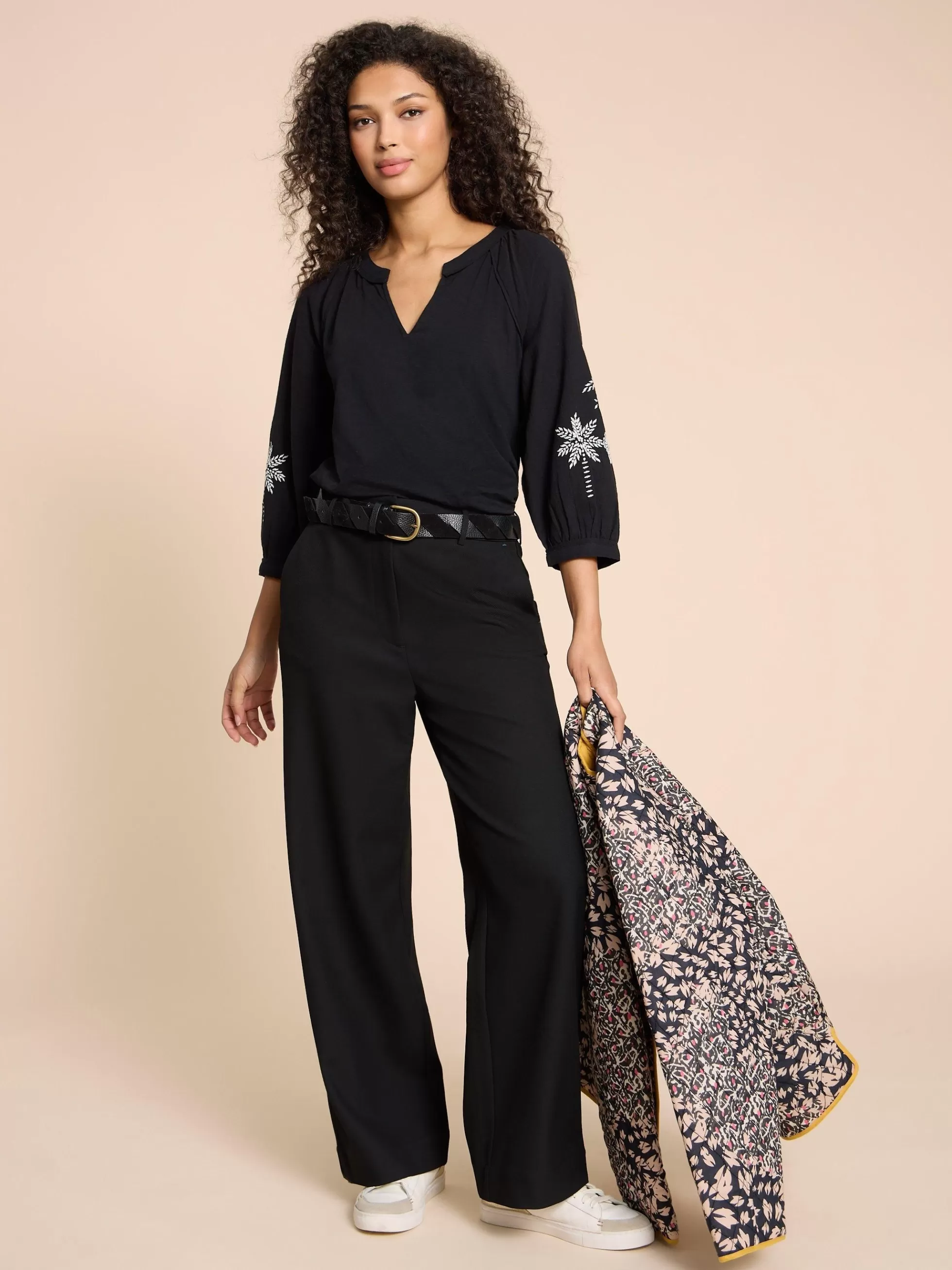 Sale Millie Mix Embroidered Top Shirts And Blouses