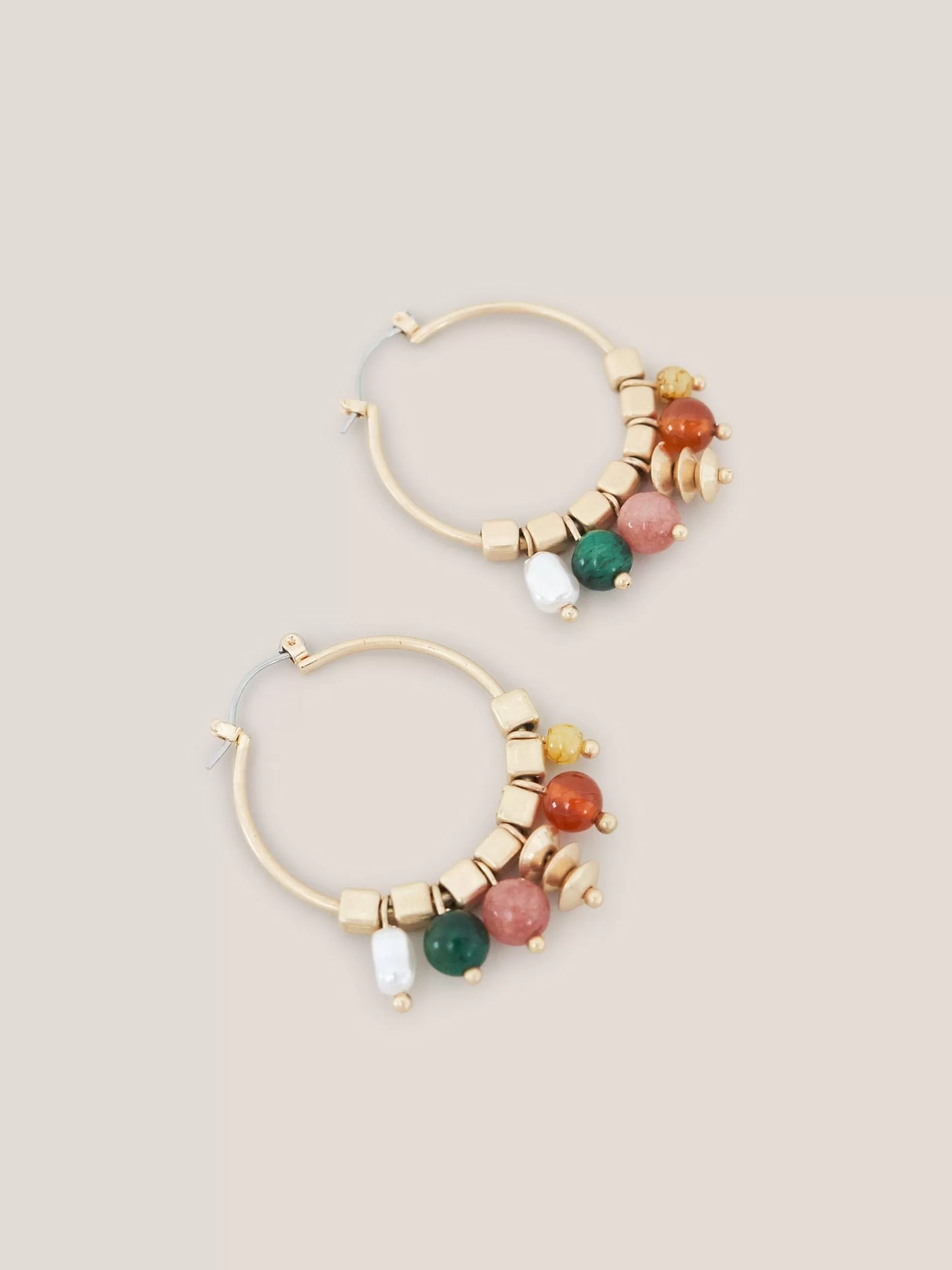 Outlet Multi Gem Hoop Earrings Jewellery