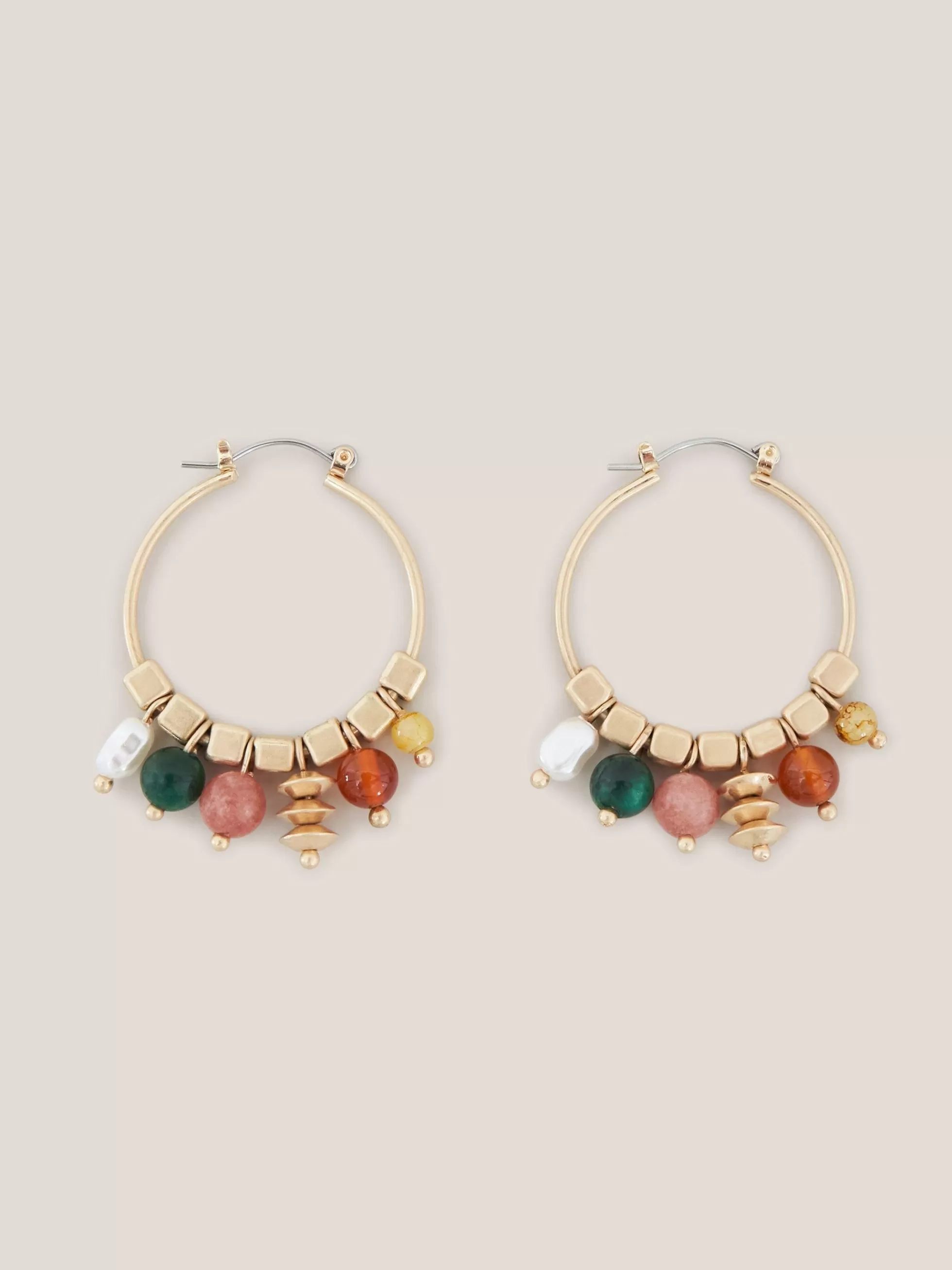 Outlet Multi Gem Hoop Earrings Jewellery