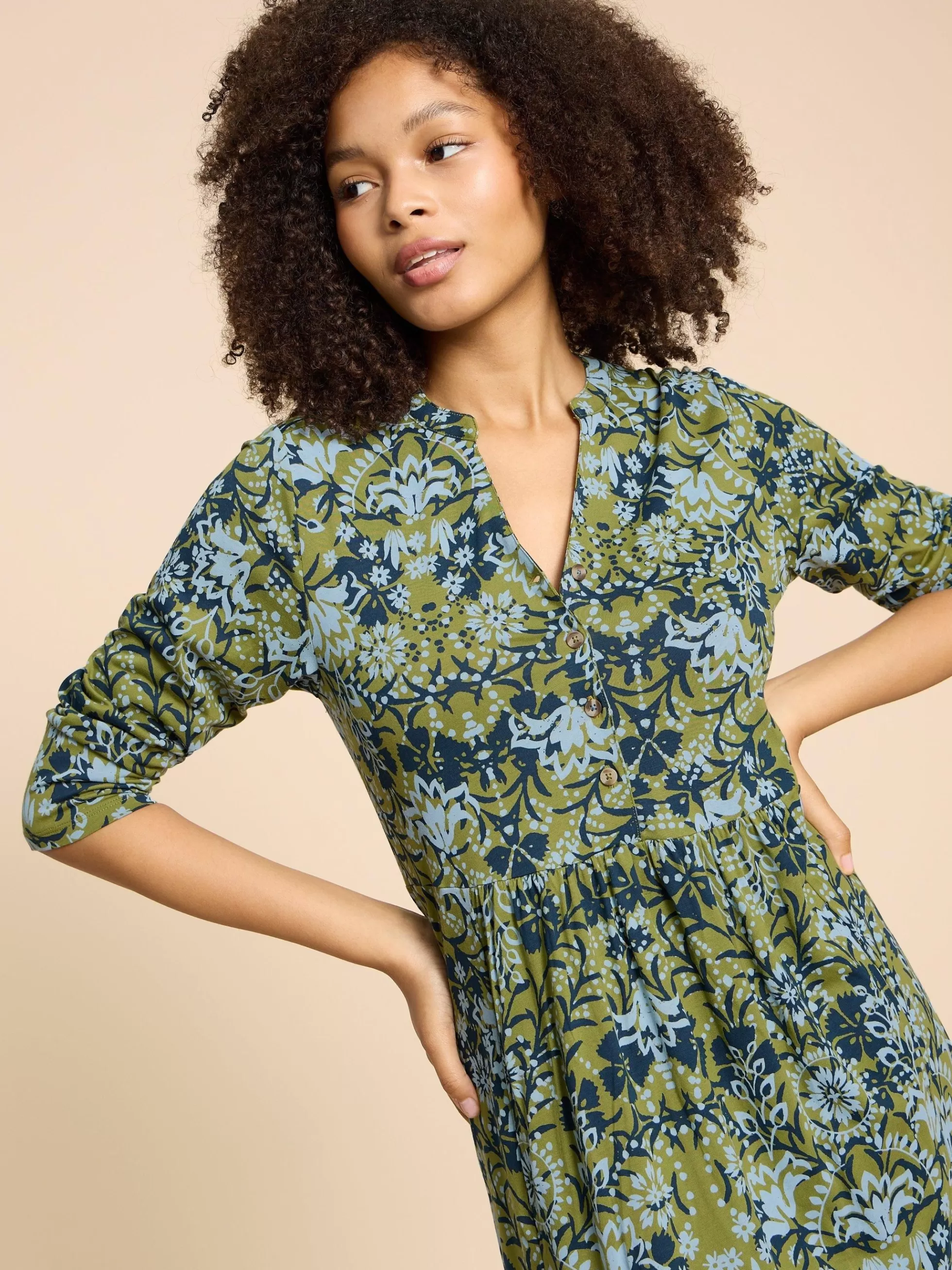 Outlet Naya Print Jersey Dress Dresses