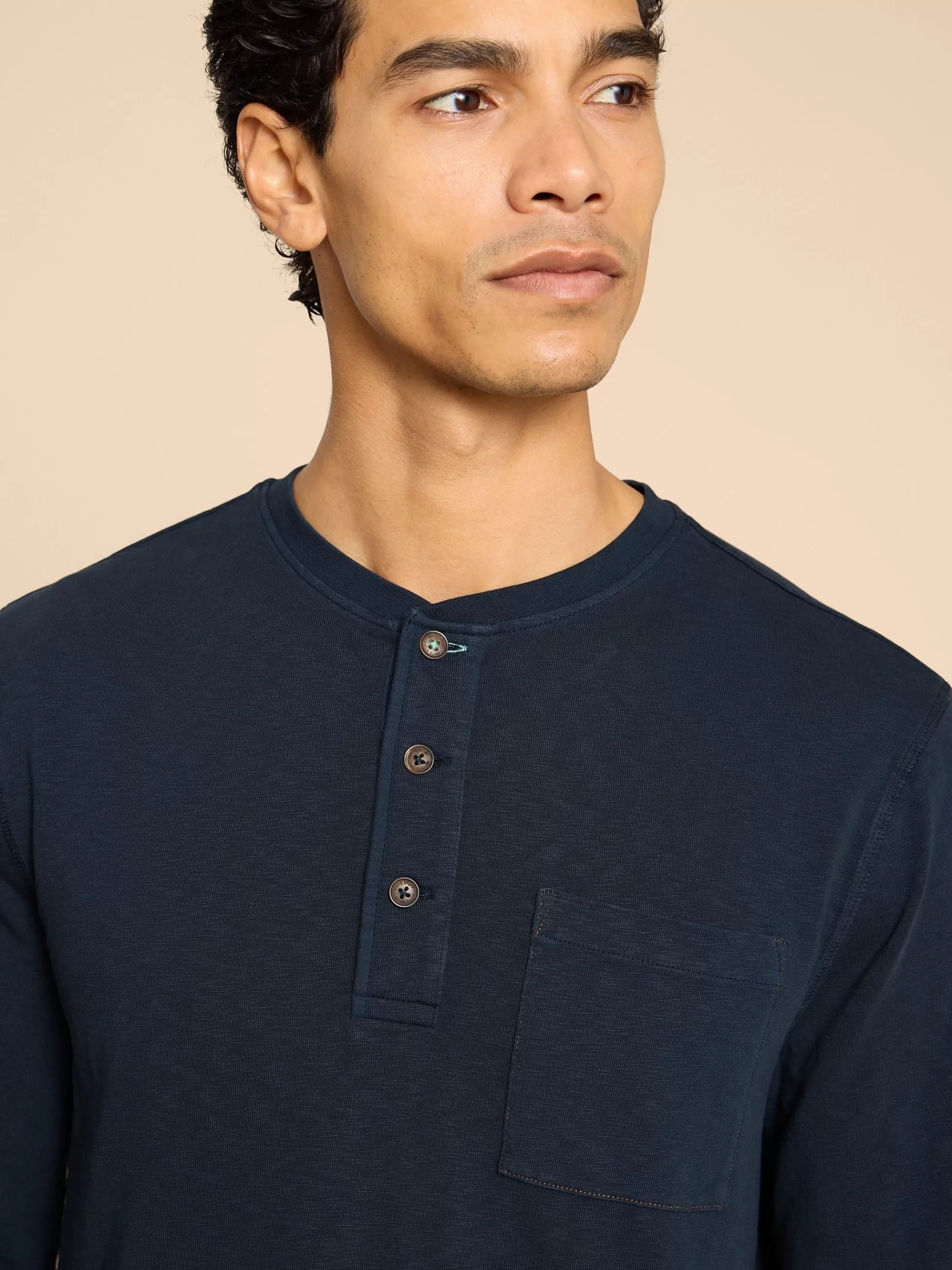 Sale Newton Ls Henley Tops And T-Shirts