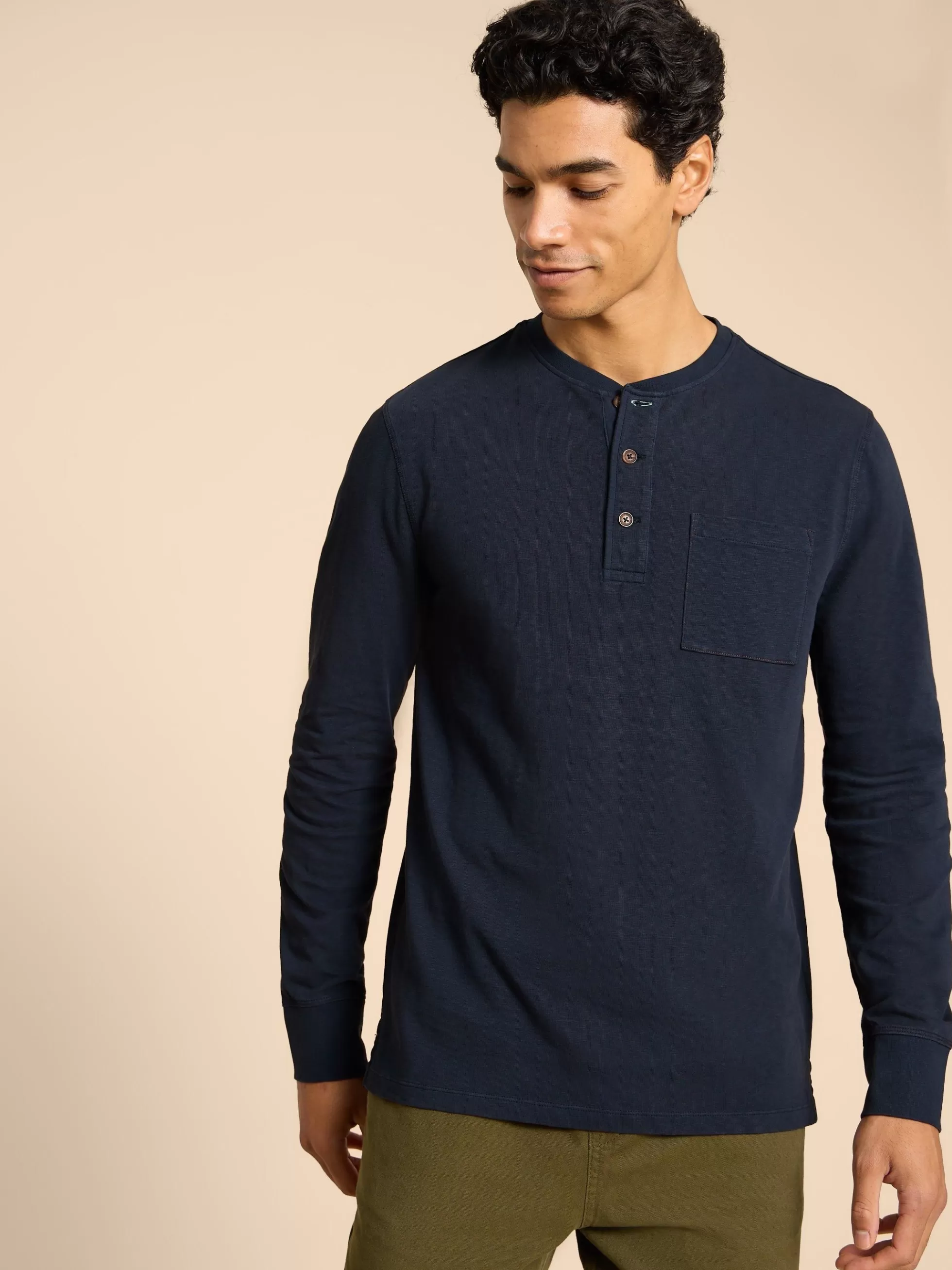 Sale Newton Ls Henley Tops And T-Shirts