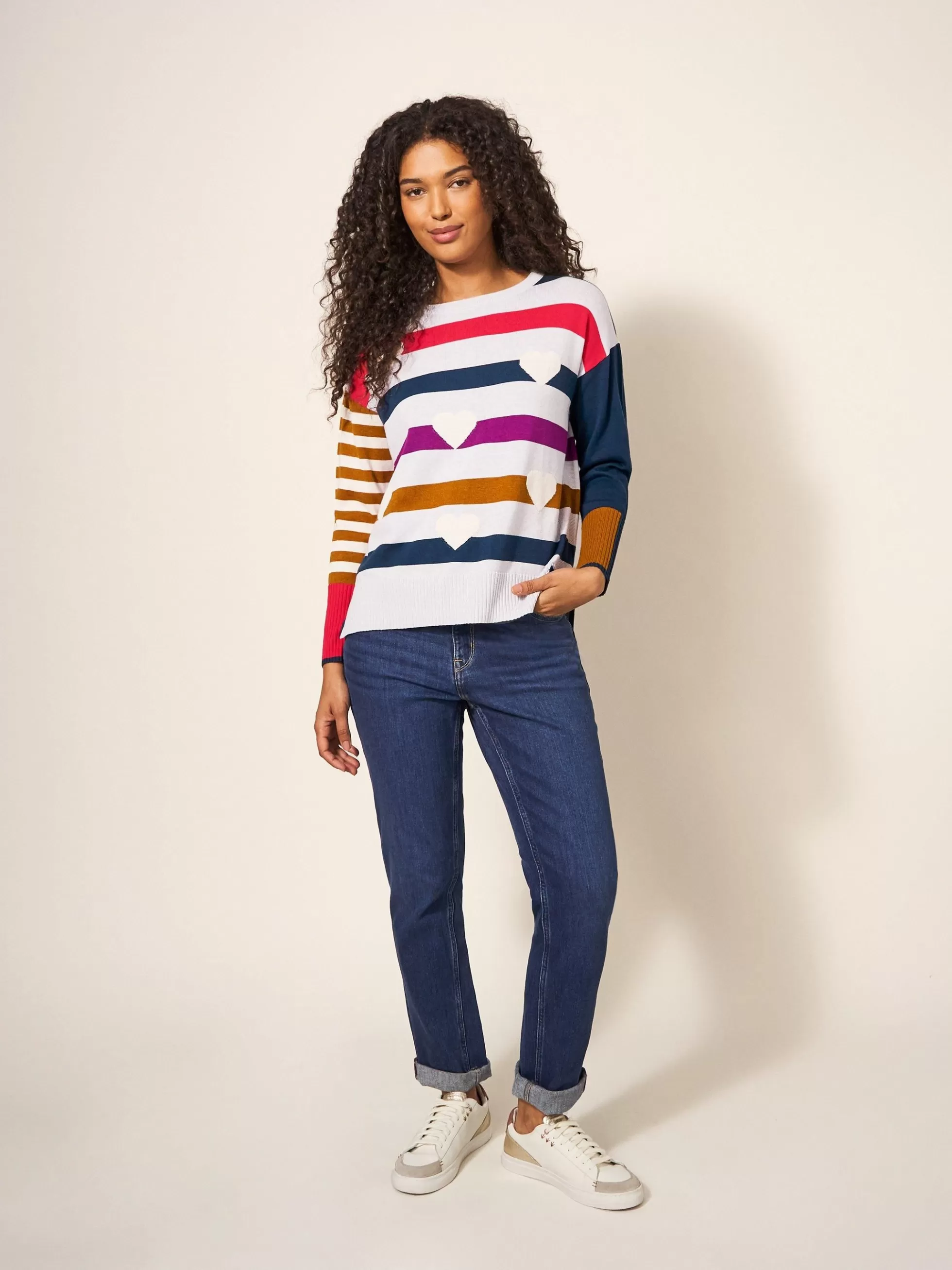 Store Olive Heart Jumper Jumpers And Cardigans