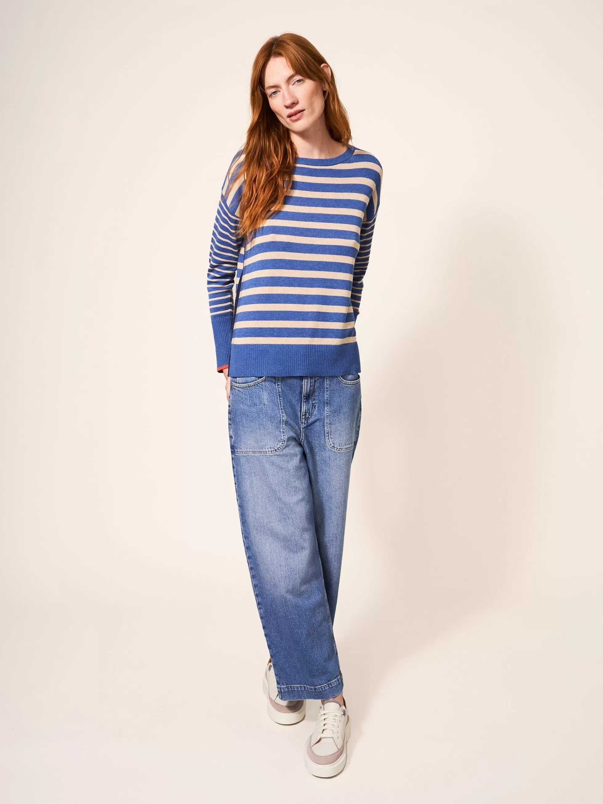 Outlet Olive Stripe Jumper Jumpers And Cardigans