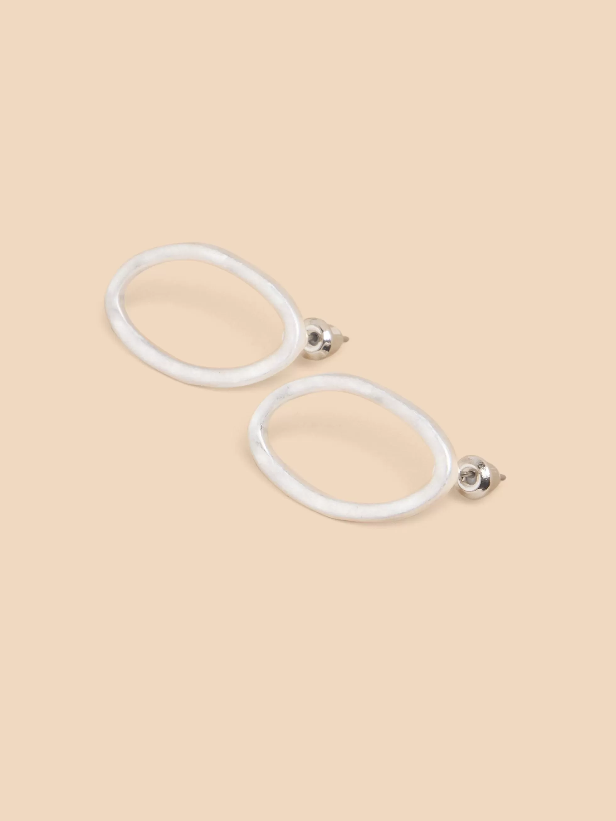 Discount Oval Hammered Earrings Jewellery