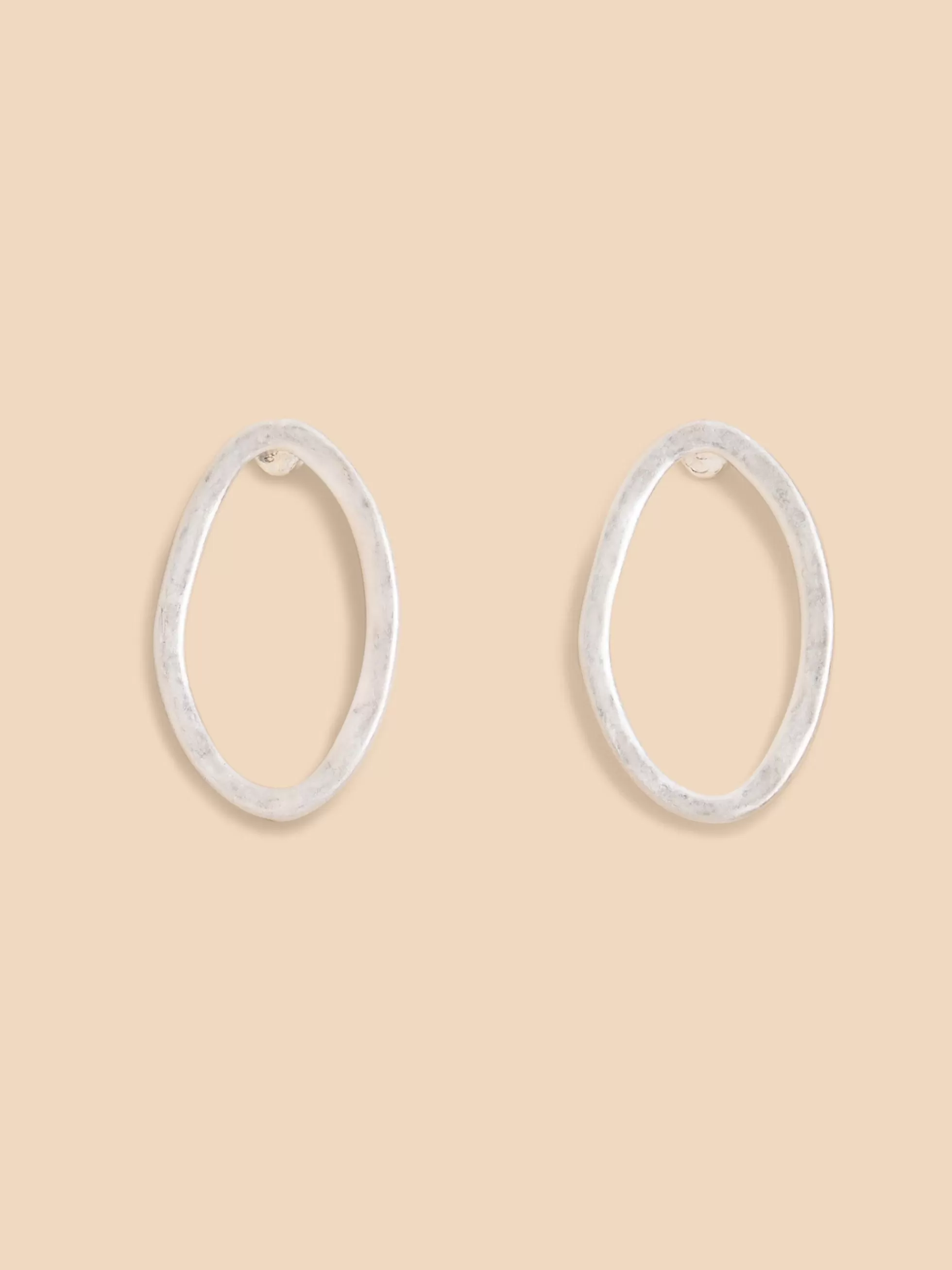 Discount Oval Hammered Earrings Jewellery