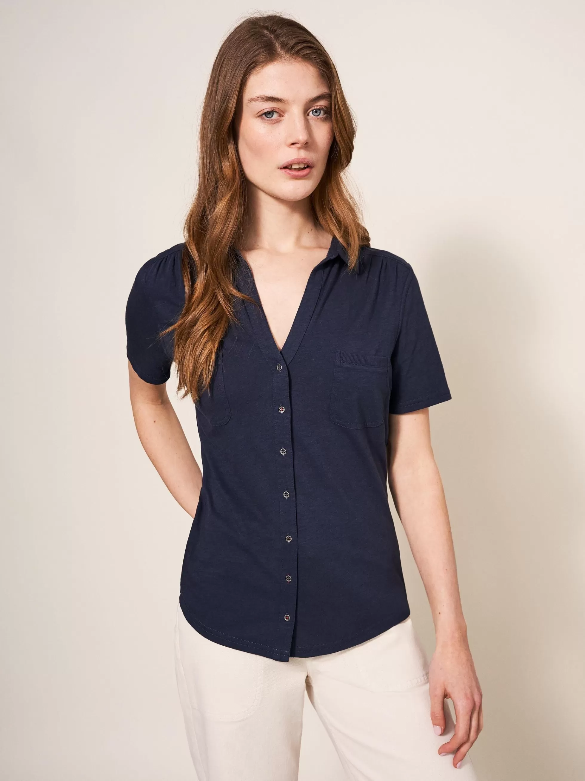 Outlet Penny Pocket Jersey Shirt Shirts And Blouses