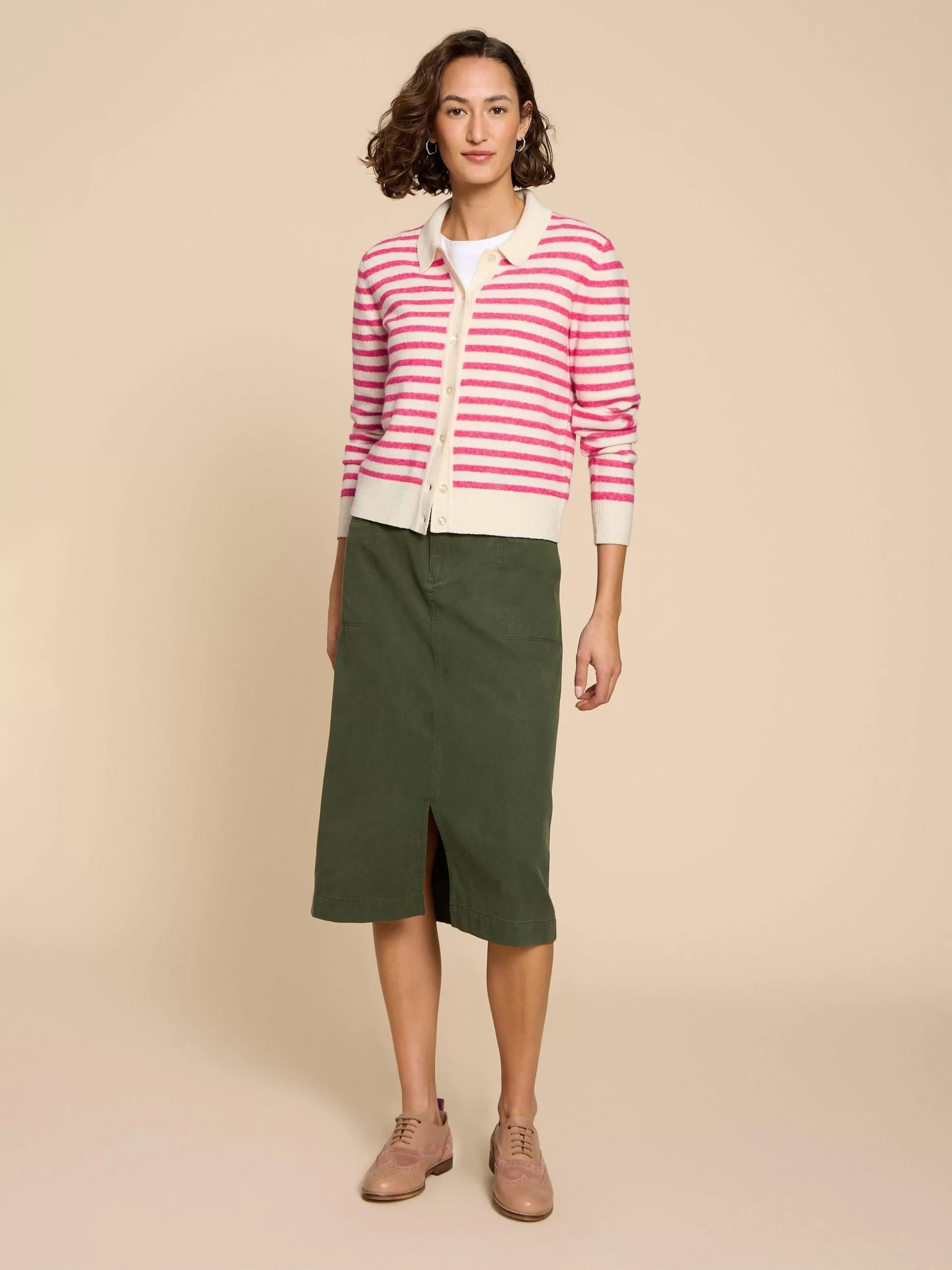 Shop Peony Collared Cardigan Jumpers And Cardigans