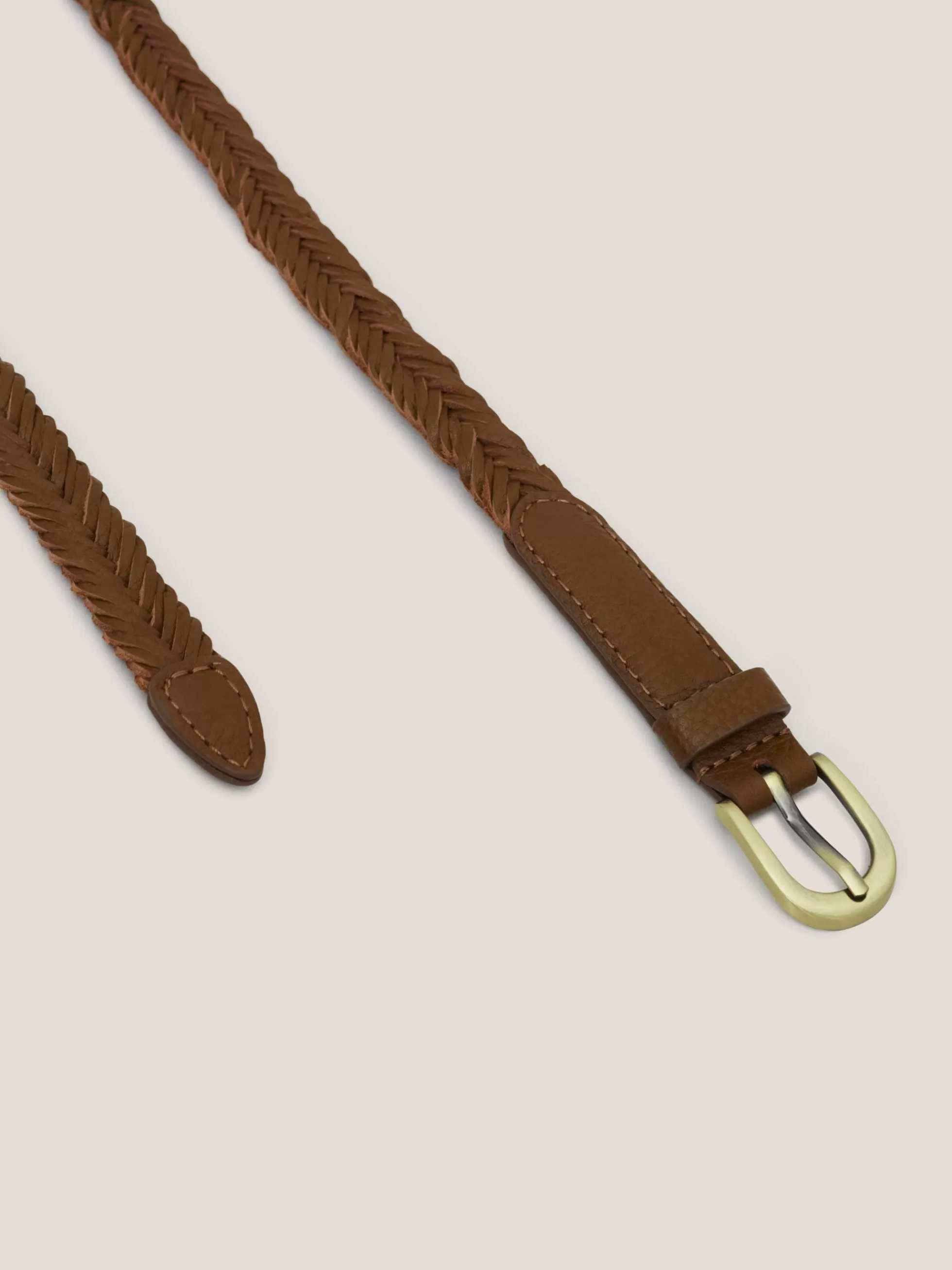 Best Plaited Leather Skinny Belt Belts