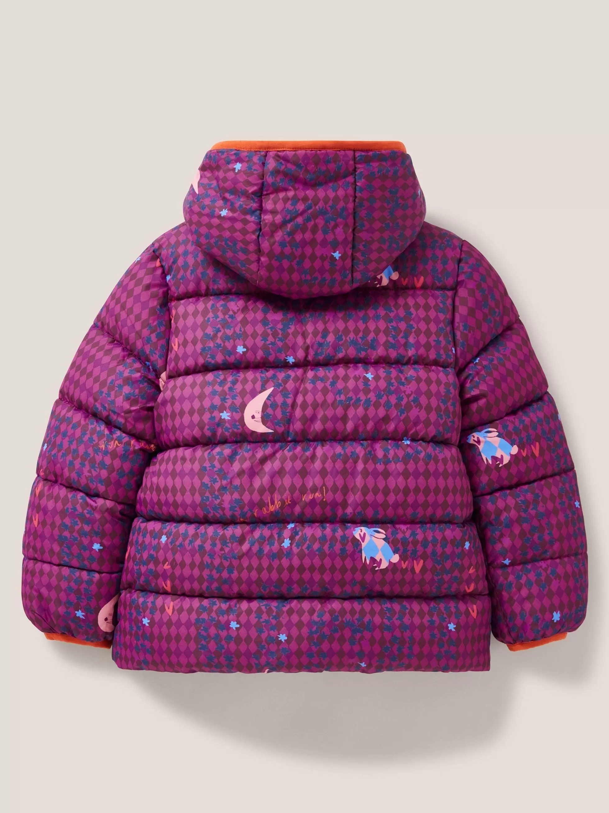 Discount Quilted Print Puffer Jacket Coats