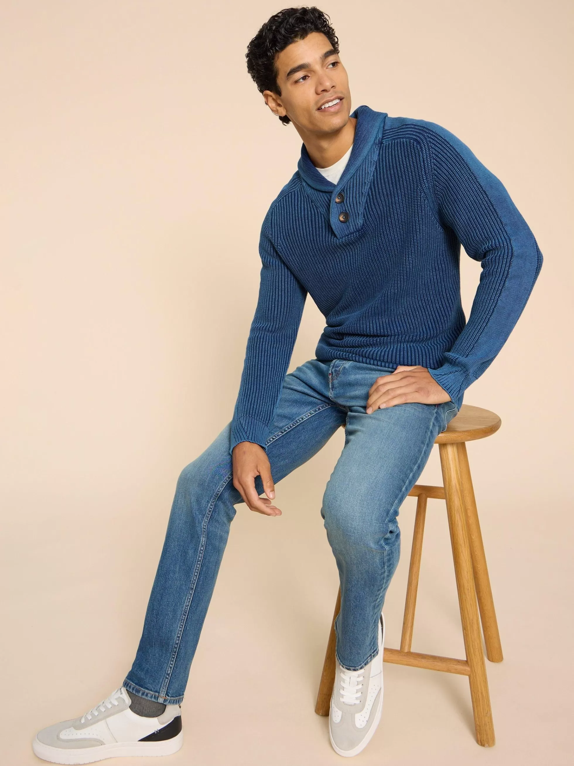 New Ribbed Shawl Neck Jumper Jumpers And Cardigans