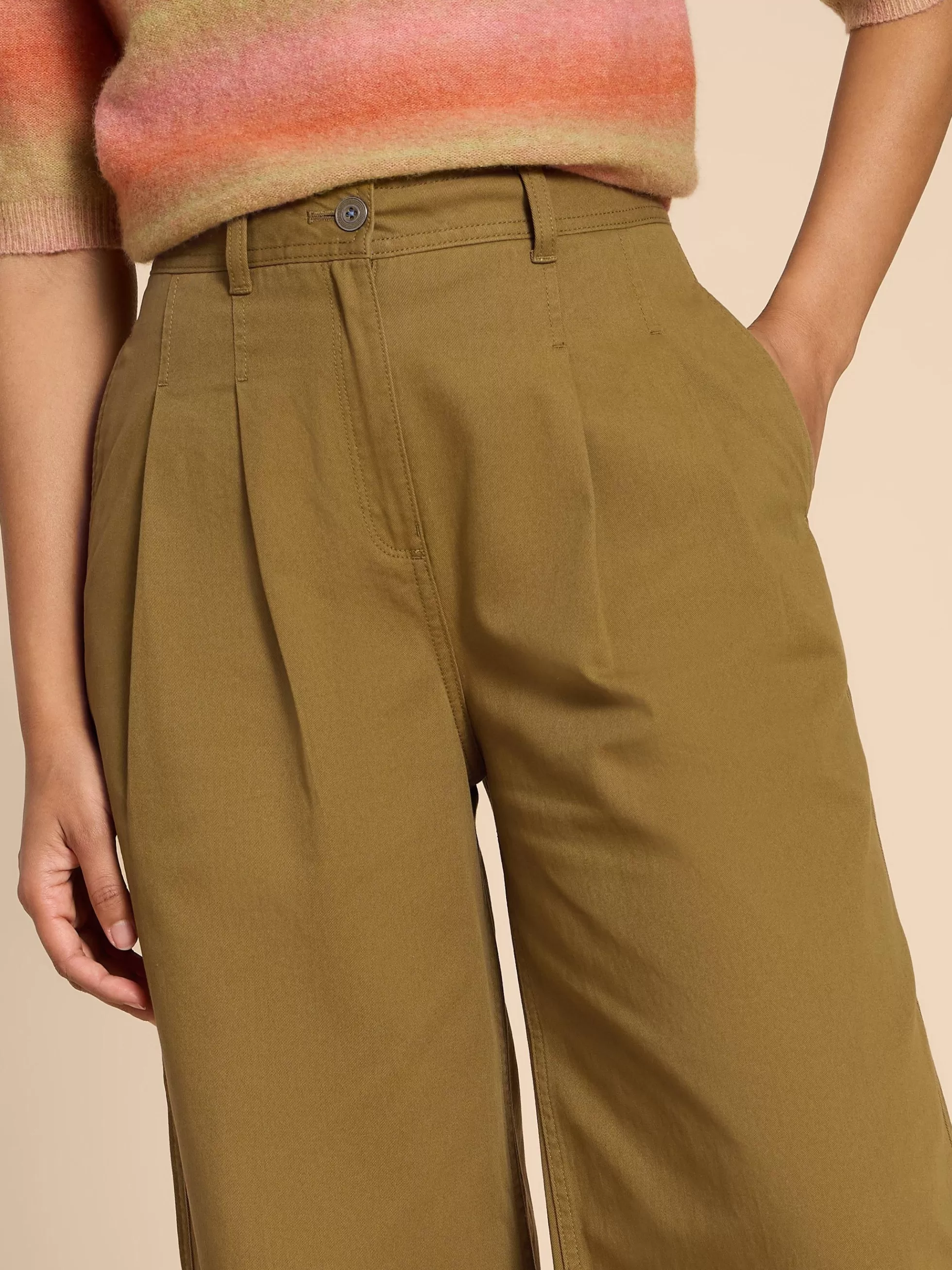 Cheap Samira Wide Leg Crop Trouser Trousers