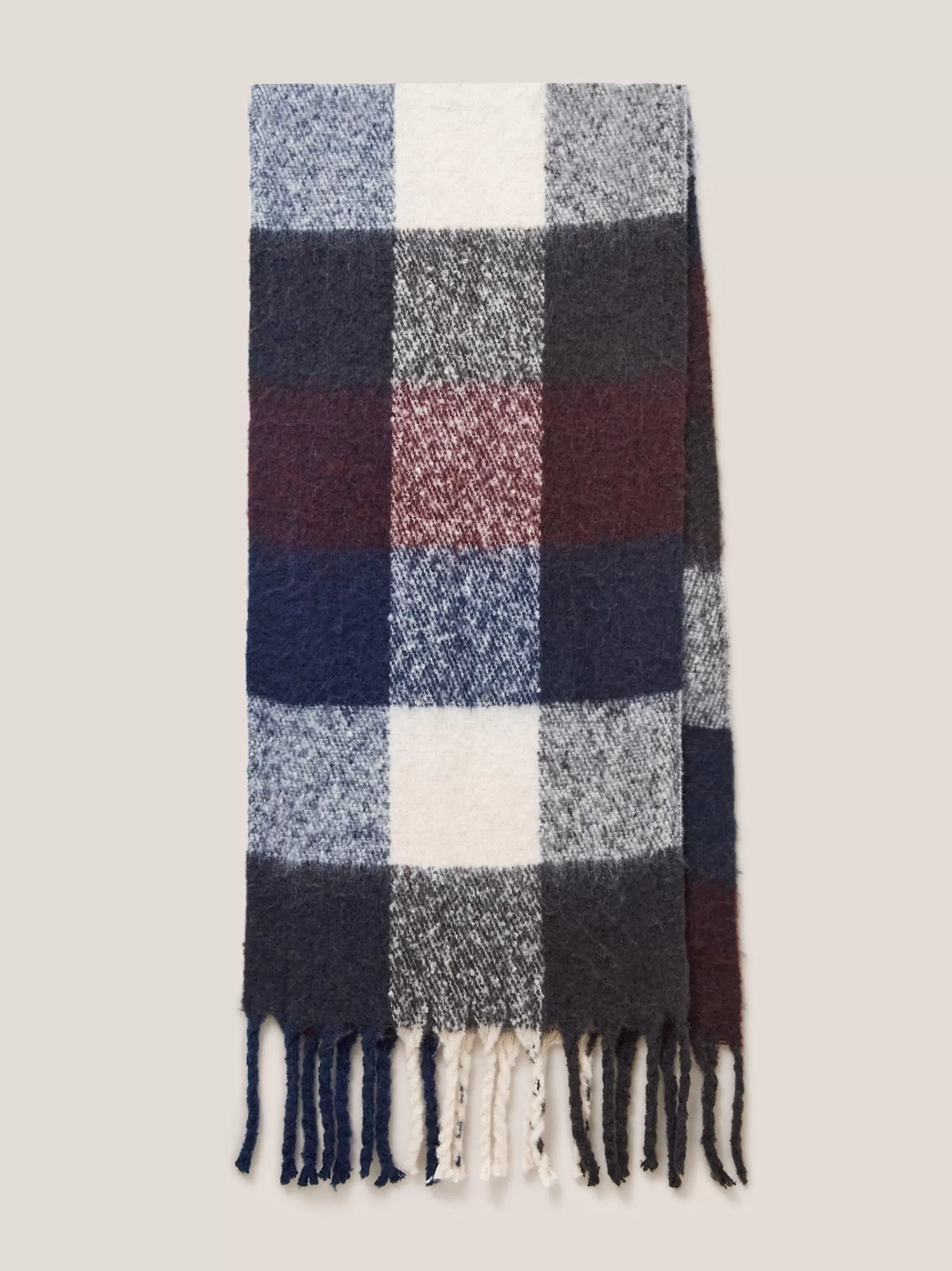 Store Shelly Woven Check Scarf Scarves