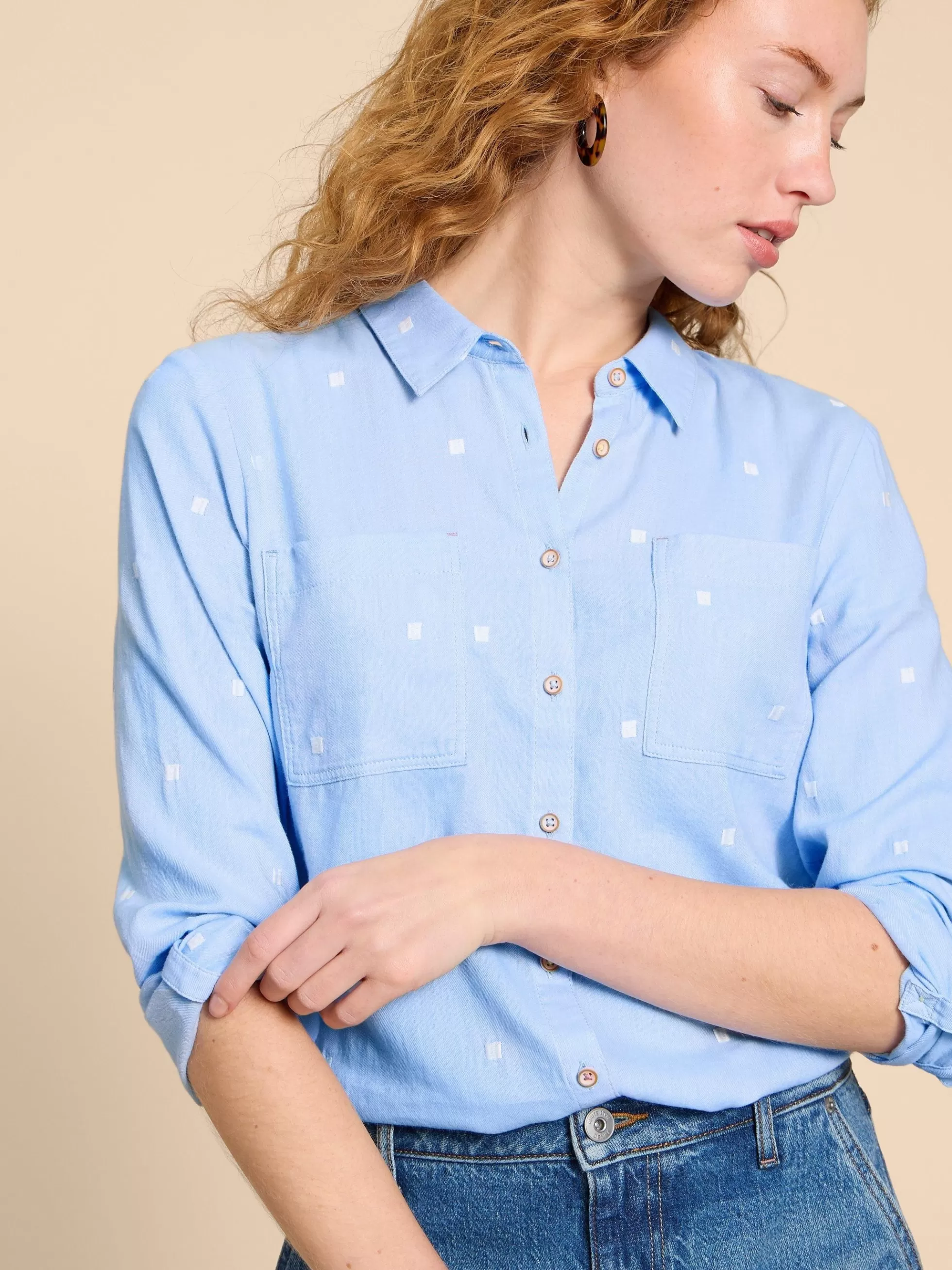 Sale Sophie Organic Cotton Shirt Shirts And Blouses