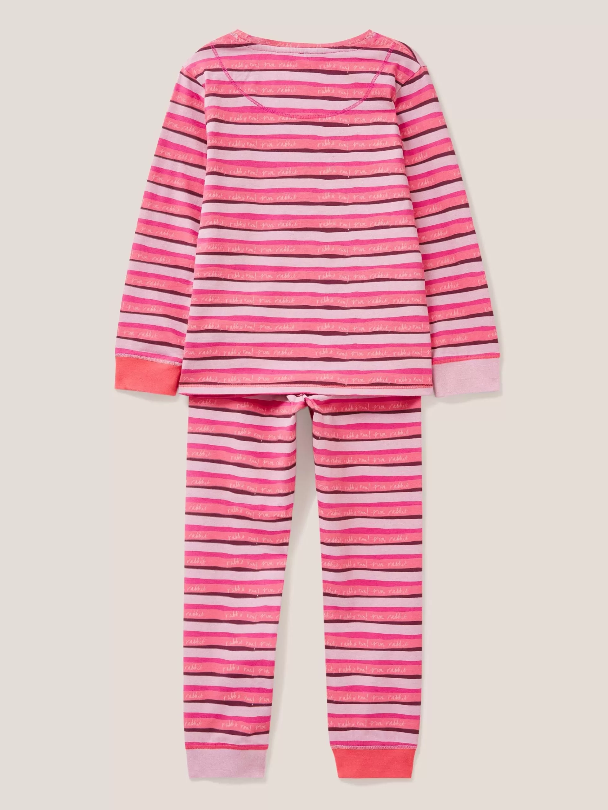 Clearance Stripe Printed Pj Set Pyjamas