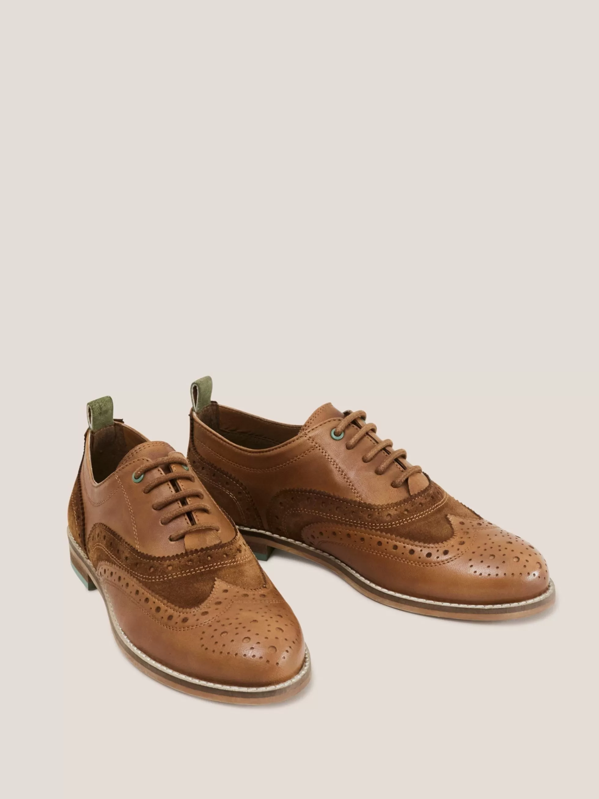 Fashion Thistle Leather Lace Up Brogue Shoes