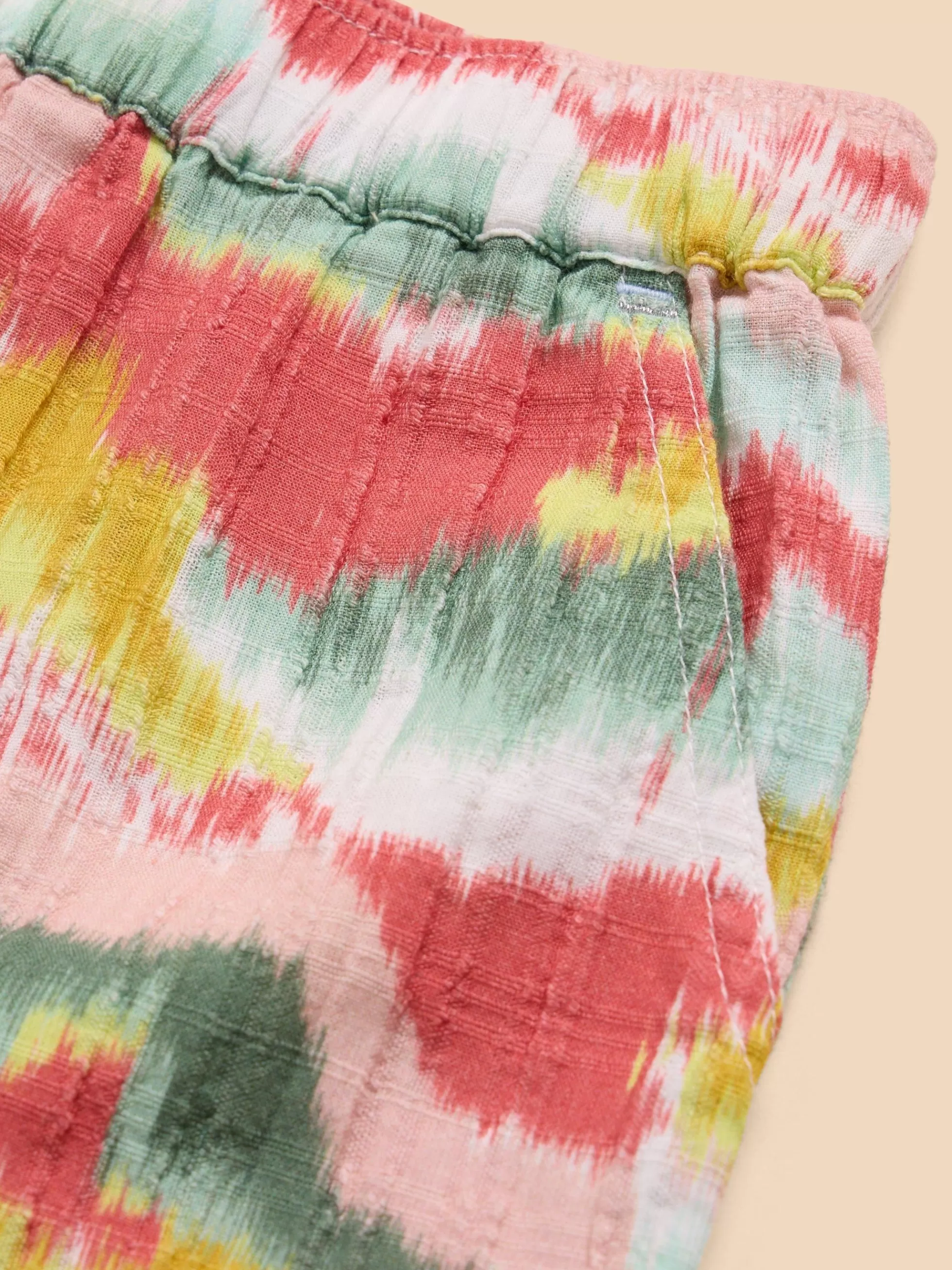 Flash Sale Tie Dye Printed Frill Short Trousers And Shorts