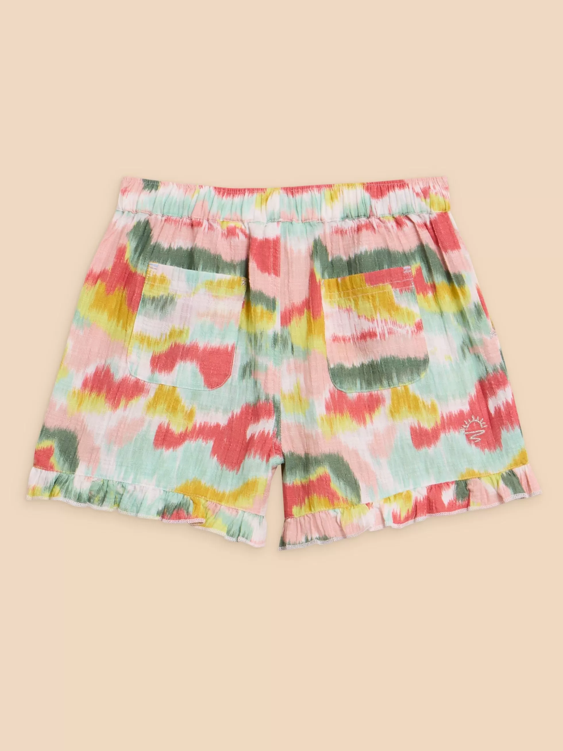 Flash Sale Tie Dye Printed Frill Short Trousers And Shorts