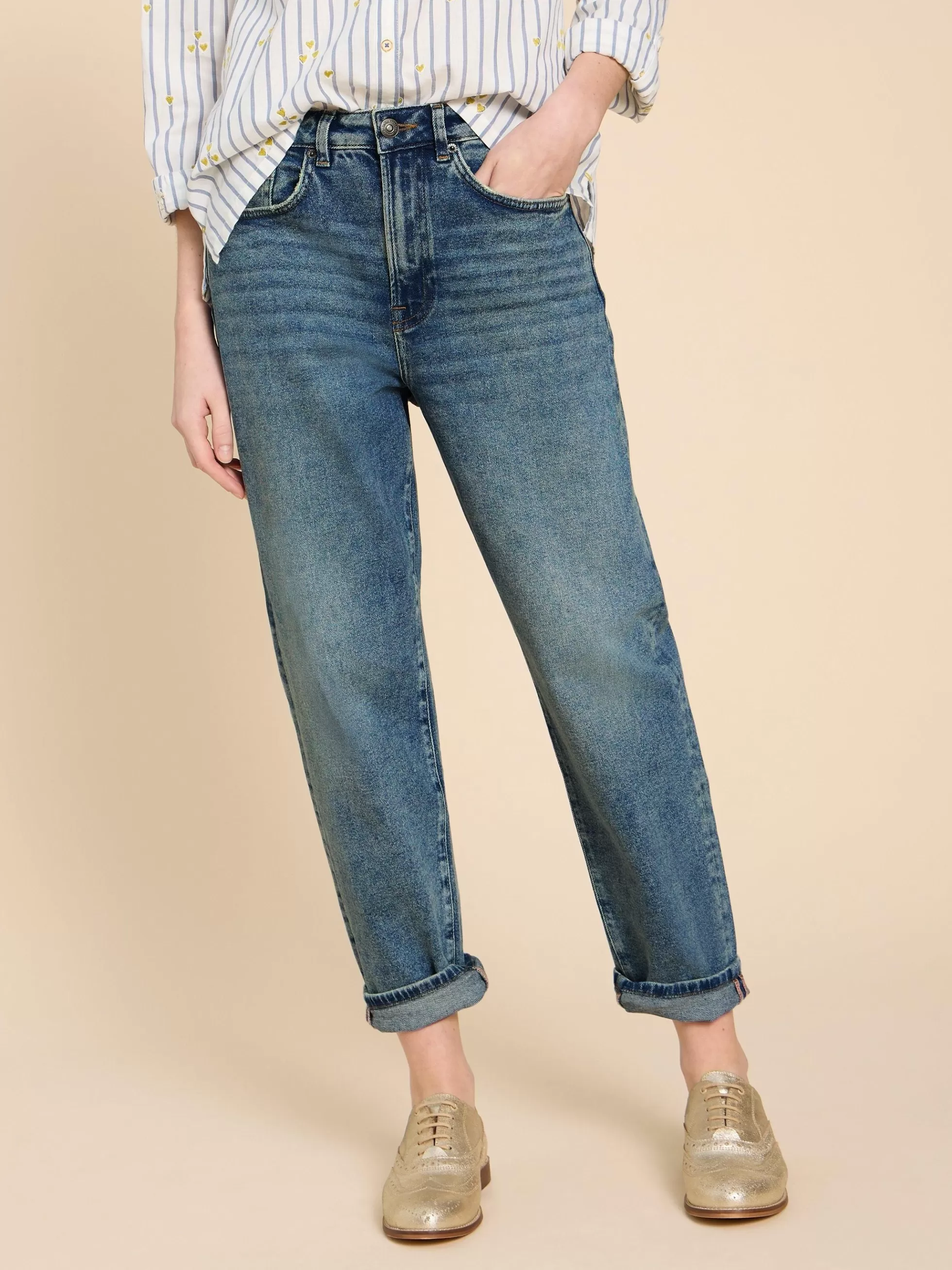 Shop Tilly Tapered Jean Trousers