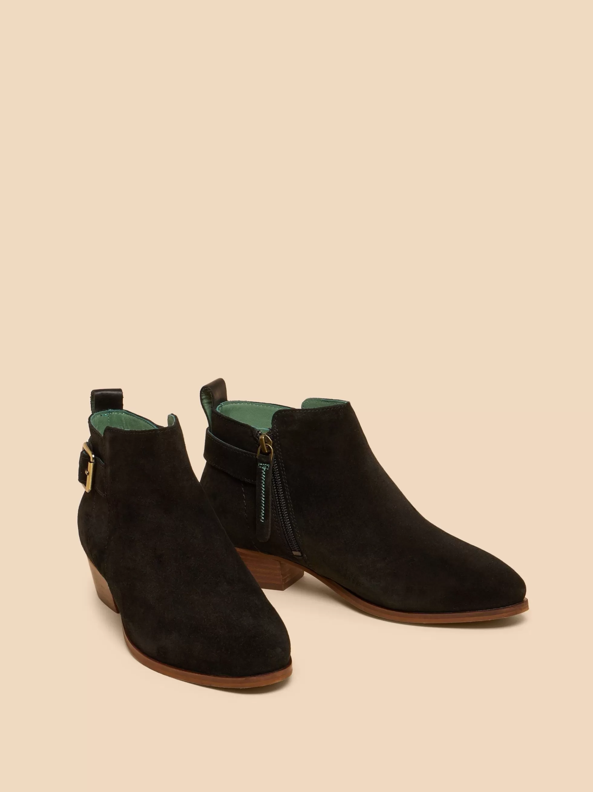 Cheap Willow Suede Buckle Ankle Boot Boots