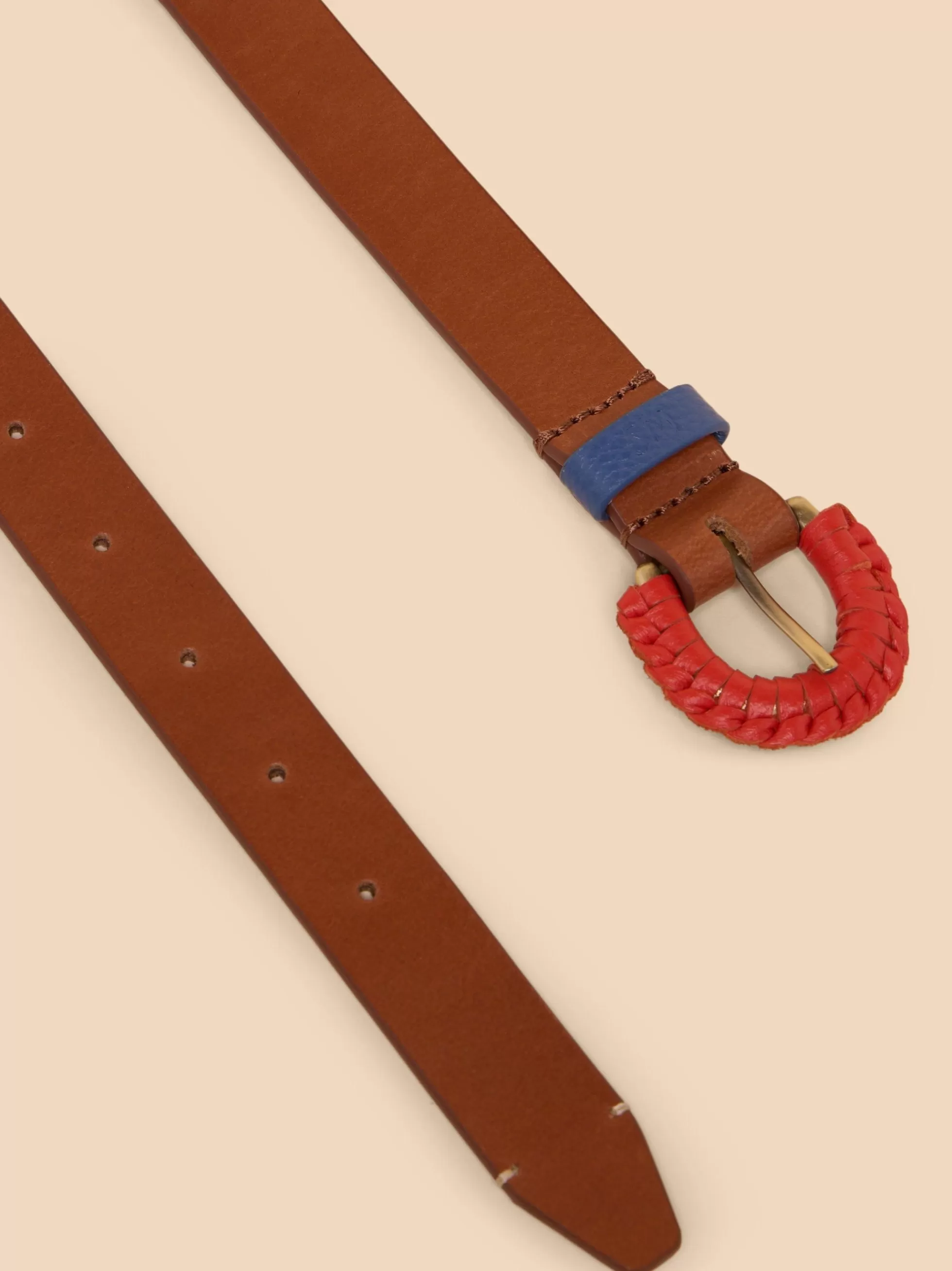 Store Woven Leather Buckle Belt Belts